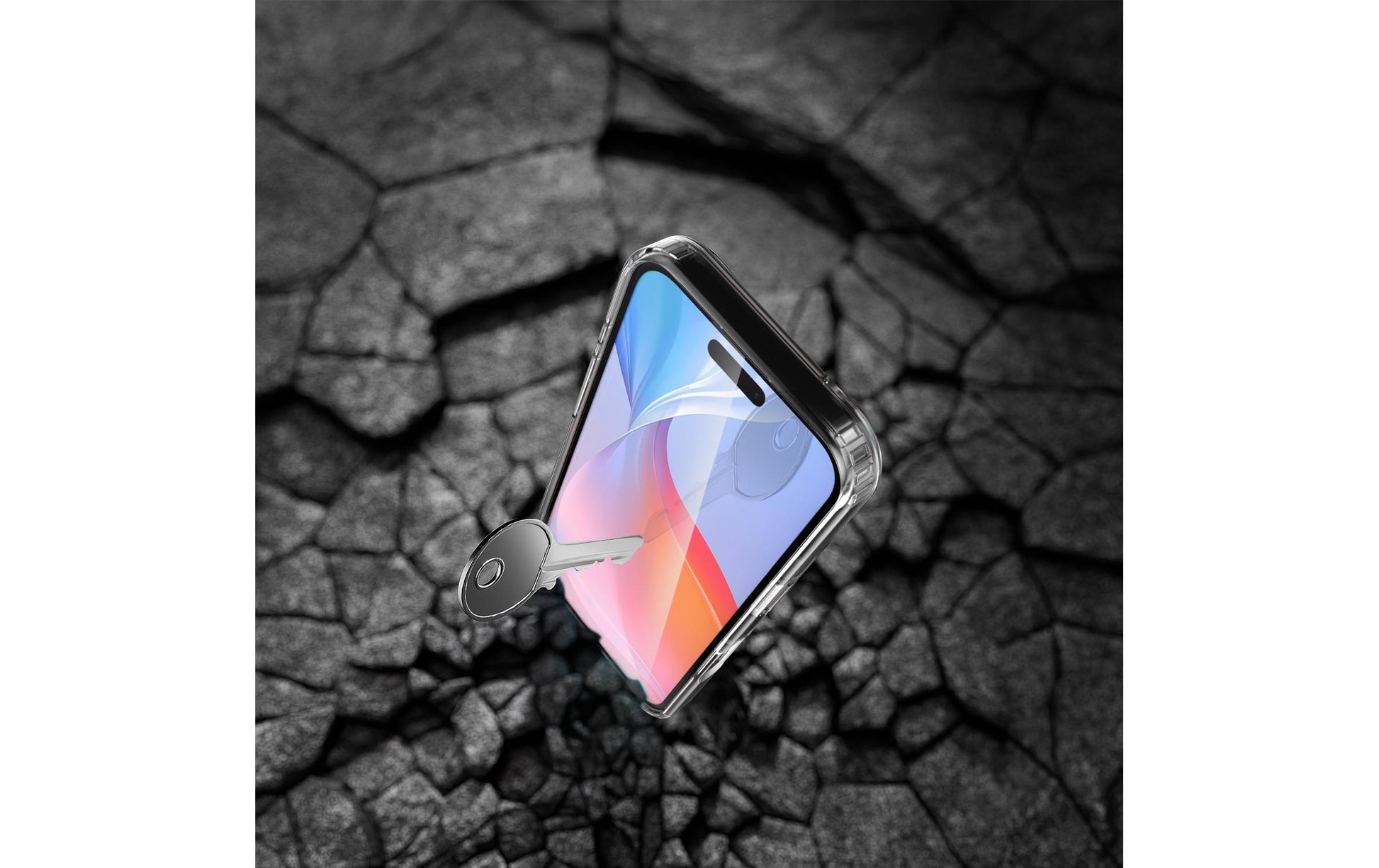 4smarts Backcover – für Apple iPhone 16 Pro, MagSafe, Gehärtetes Glas, Transparent, Displayschutz