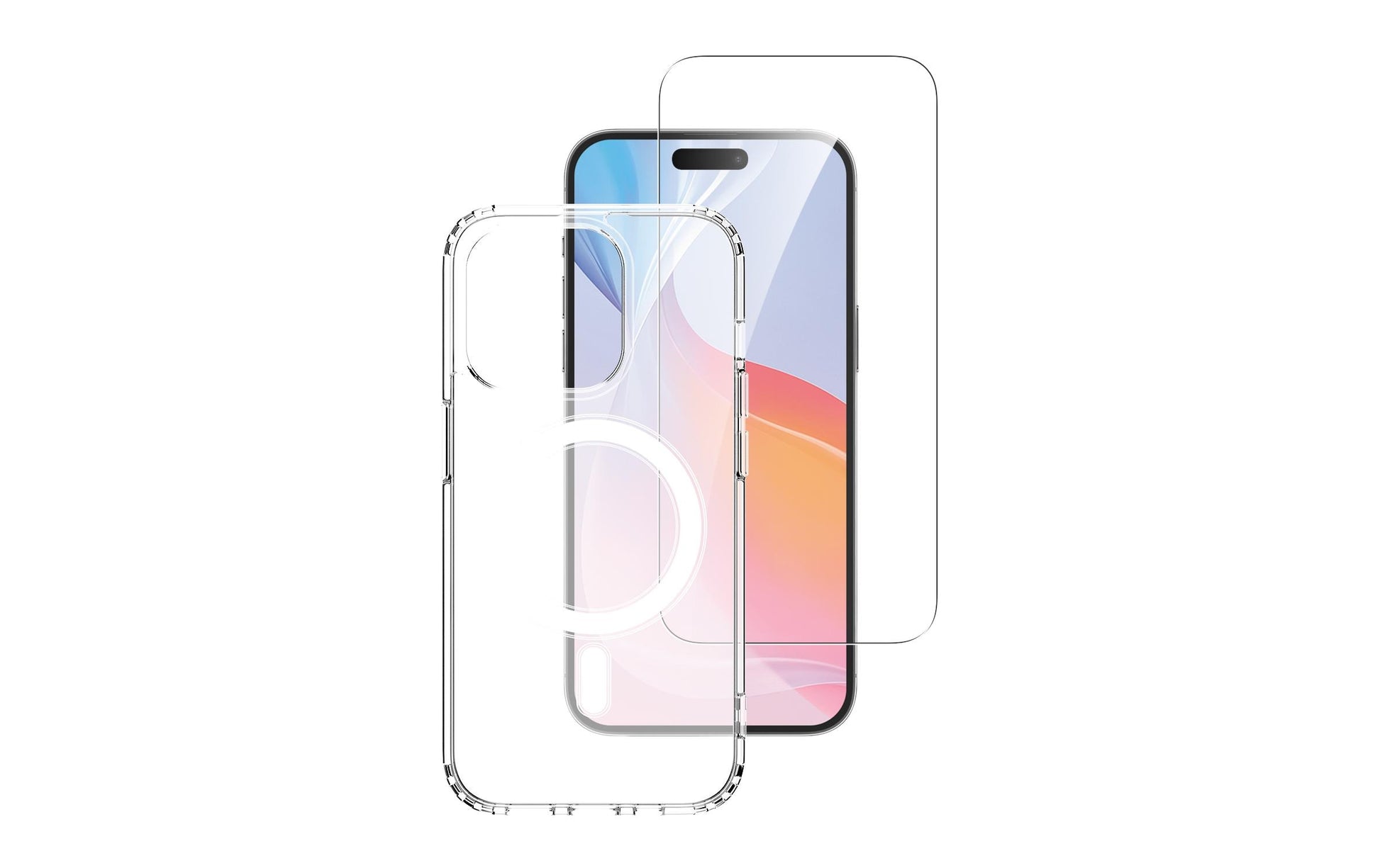 4smarts Backcover – für Apple iPhone 16 Pro Max, MagSafe, Gehärtetes Glas+TPU, Transparent