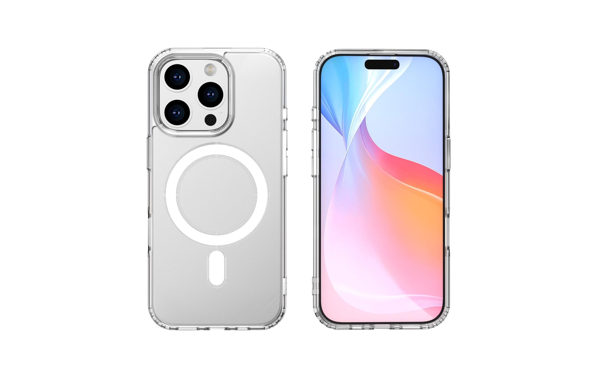 4smarts 360° Premium Set Backcover – für Apple iPhone 16 Pro Max, TPU+PC, Gehärtetes Glas, Transparent
