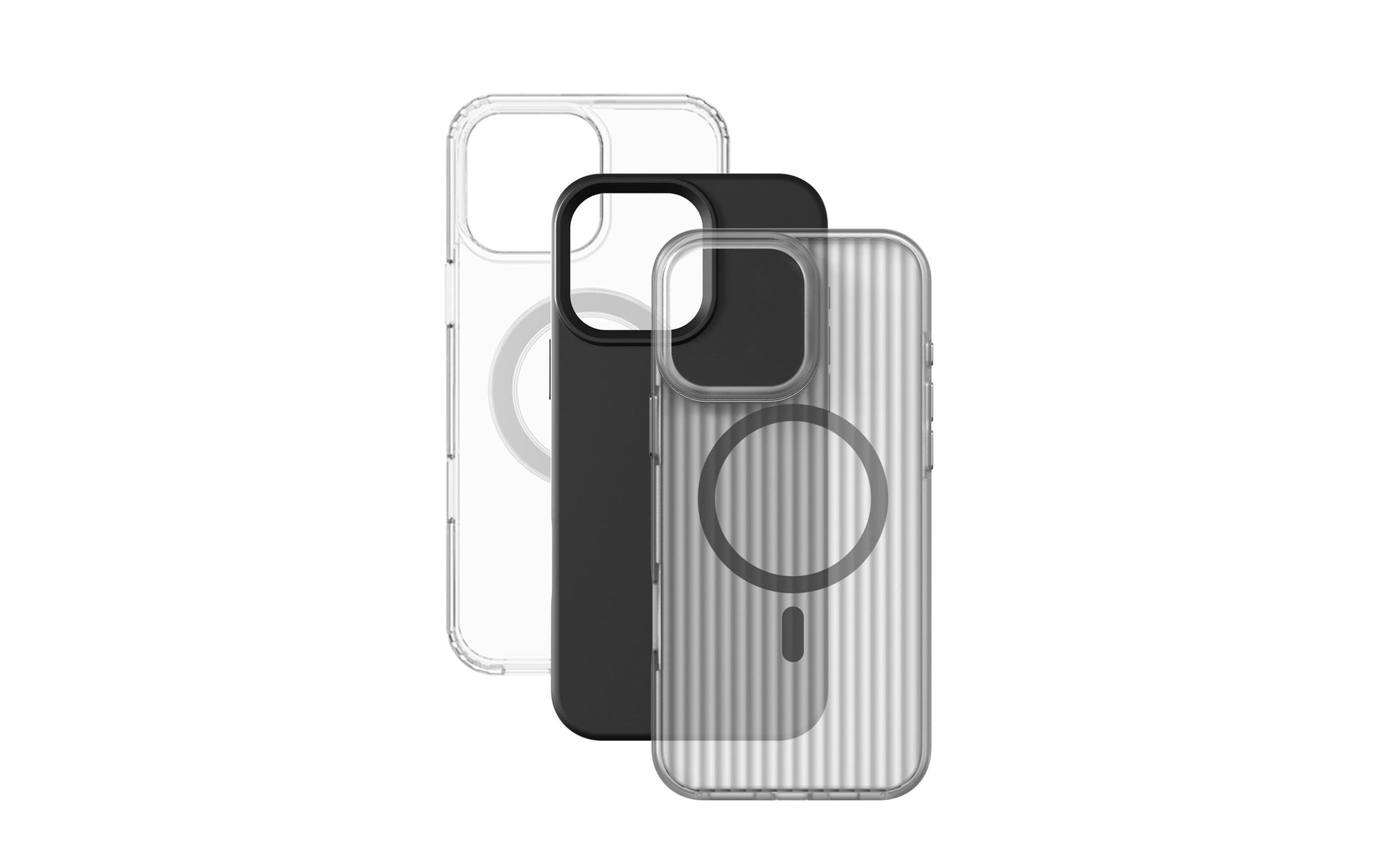 4smarts Halterung – für Apple iPhone 16 Pro Max, Kunststoff, transparent, 3er-Set