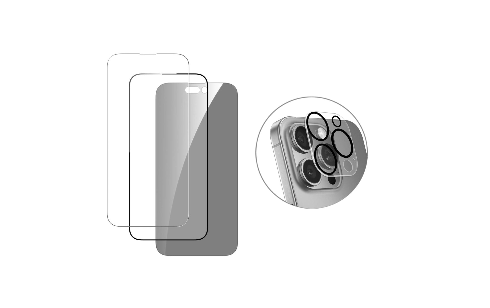 4smarts Halterung – für Apple iPhone 16 Pro Max, Kunststoff, transparent, 3er-Set