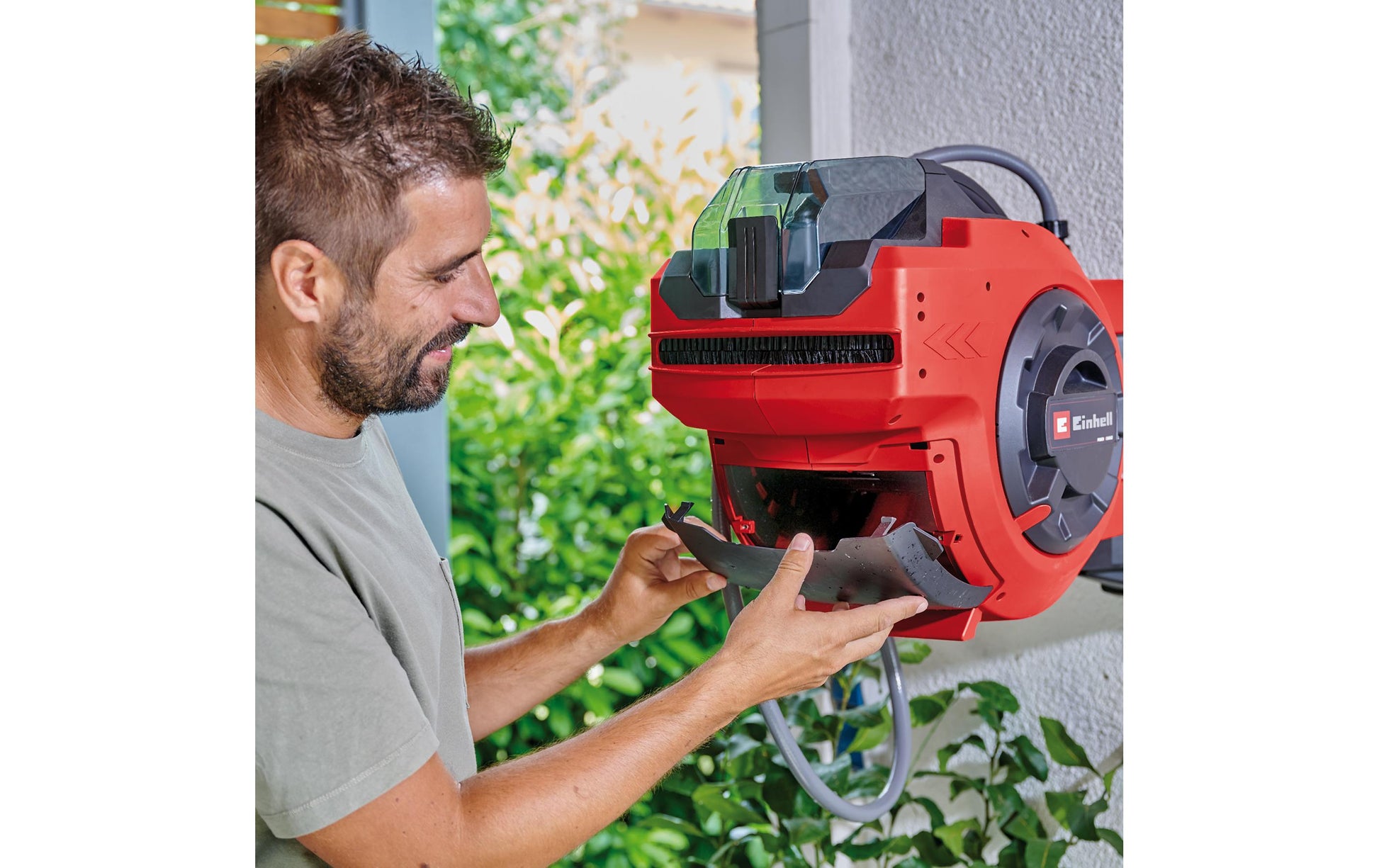 Einhell Li-Solo GE-HR 18/30 Schlauchtrommel Schlauchlänge 1,5 m – mit Einhell Power X-Change, rot