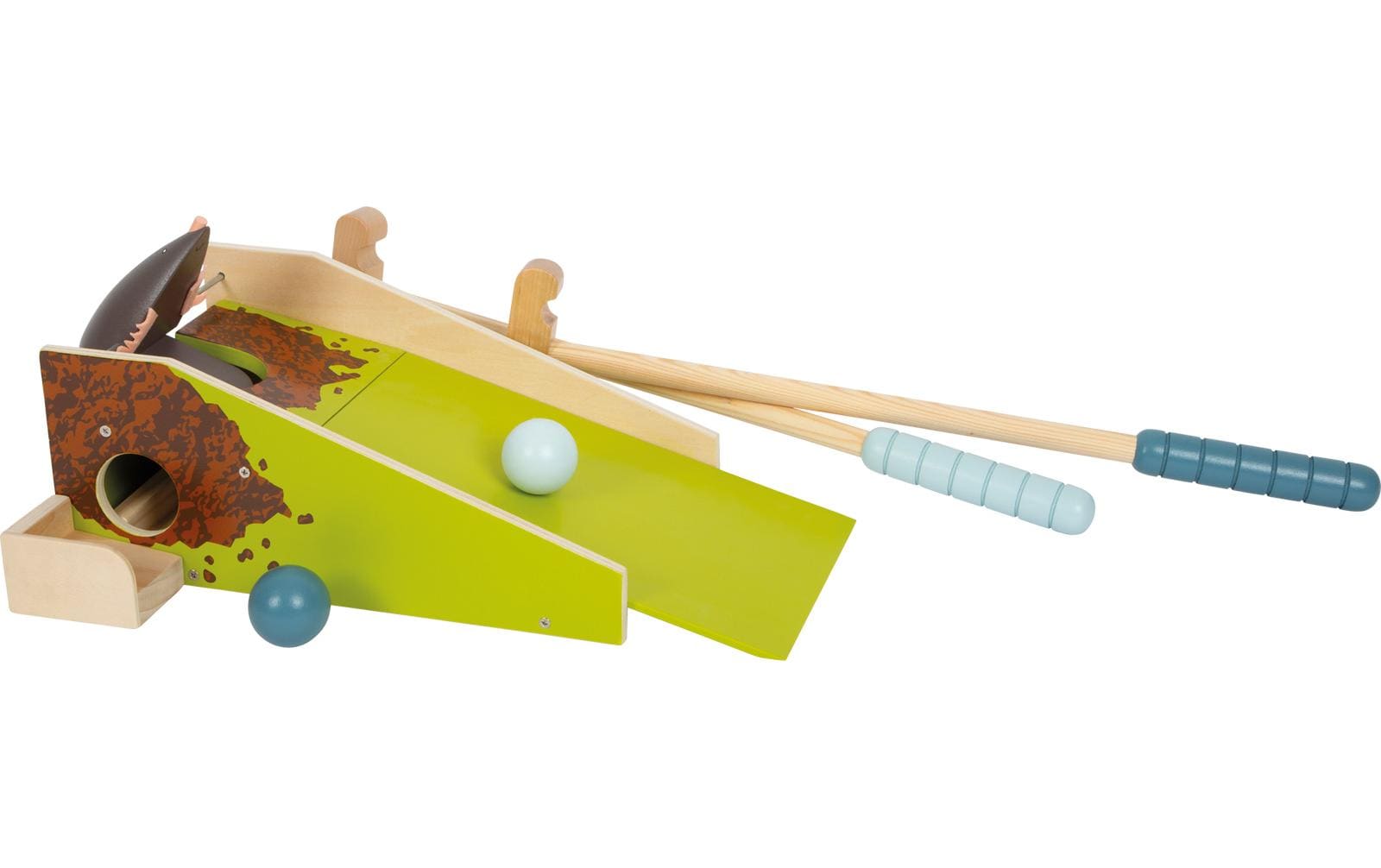 Small foot Minigolf-Set Maulwurf – 1 Stück – ab 3 Jahren – Filz, Metall, Holz – mehrfarbig