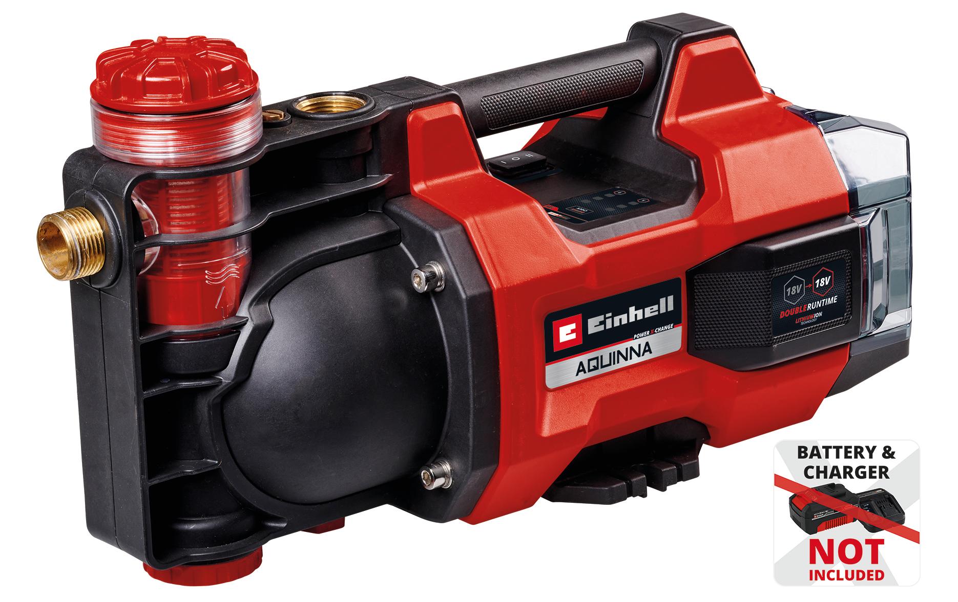 Einhell AQUINNA 36/38 F LED Akku-Gartenpumpe – Einhell Power X-Change, Akkubetrieb