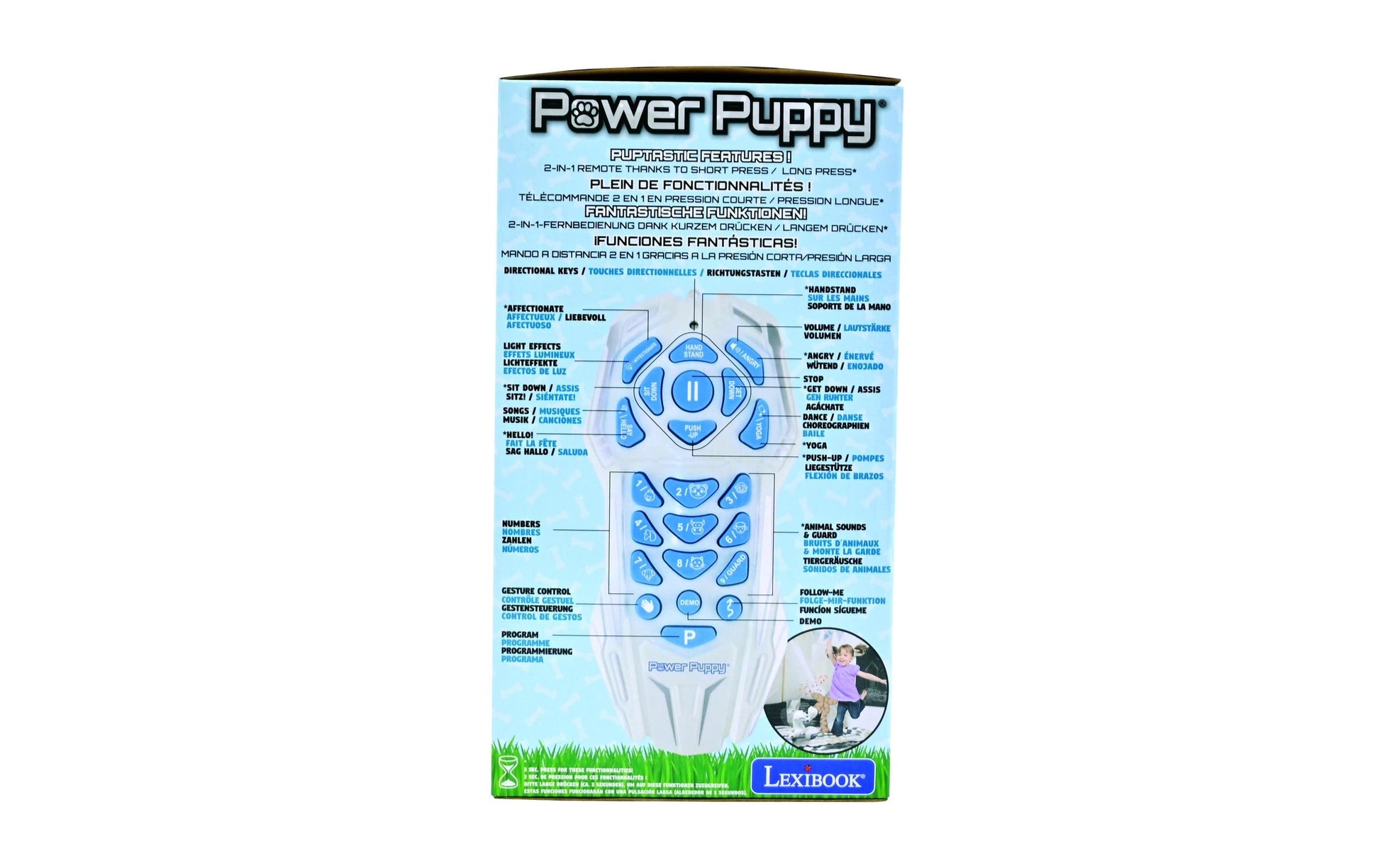 Lexibook Power Puppy Roboterhund – mit Fernbedienung, Licht und Sound – ab 4 J. – 16,0 × 25,7 × 28,0 cm