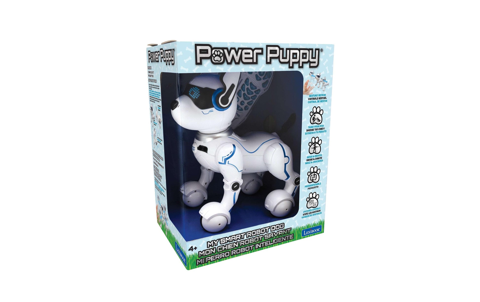 Lexibook Power Puppy Roboterhund – mit Fernbedienung, Licht und Sound – ab 4 J. – 16,0 × 25,7 × 28,0 cm