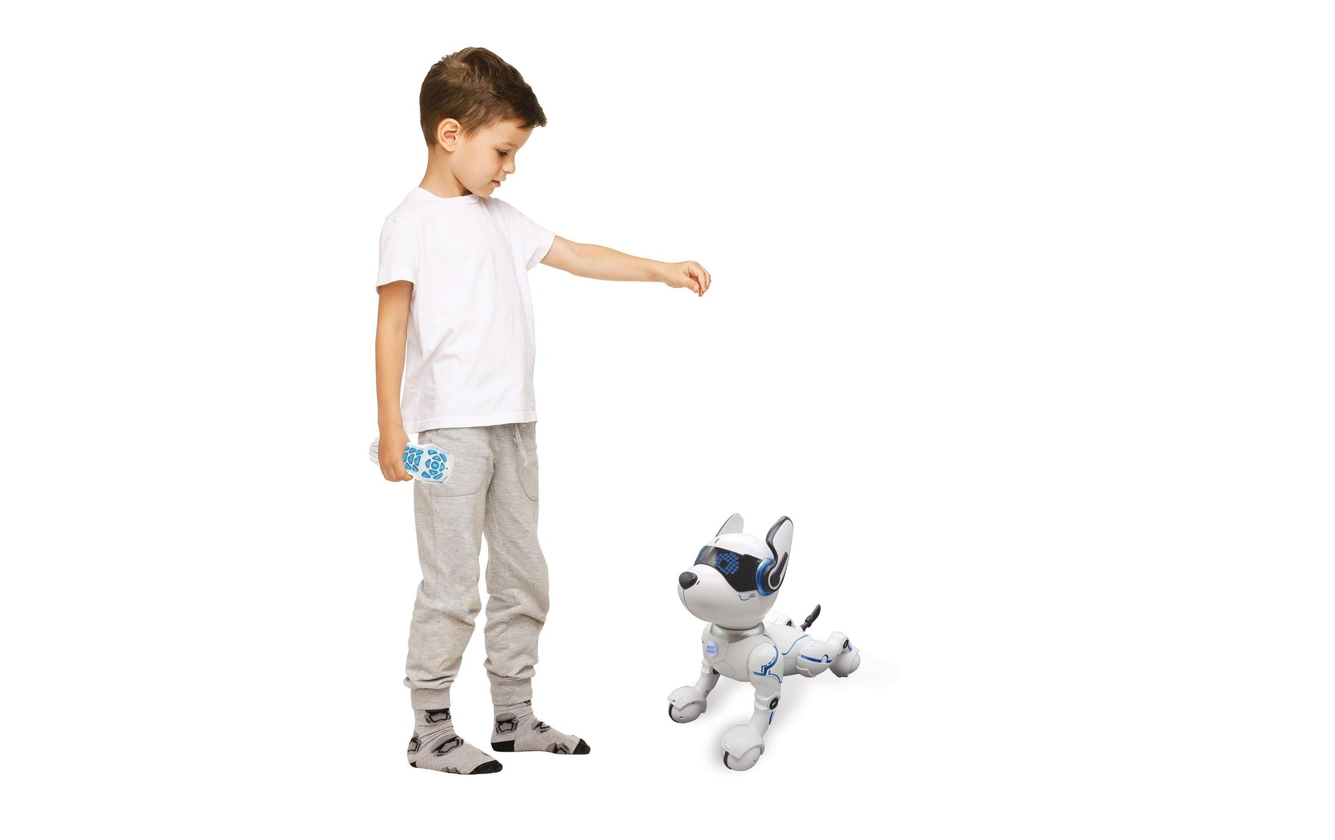 Lexibook Power Puppy Roboterhund – mit Fernbedienung, Licht und Sound – ab 4 J. – 16,0 × 25,7 × 28,0 cm