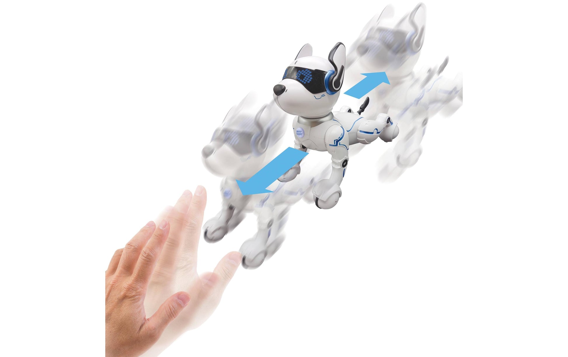 Lexibook Power Puppy Roboterhund – mit Fernbedienung, Licht und Sound – ab 4 J. – 16,0 × 25,7 × 28,0 cm