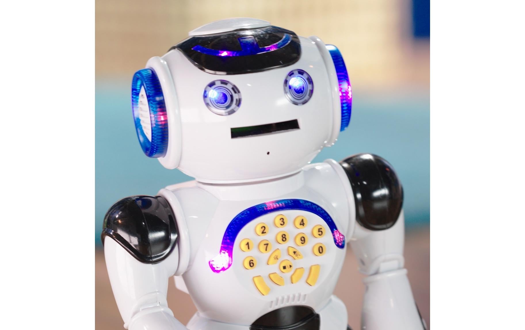 Lexibook Bildungsfördernder Roboter – Powerman Roboter, Sprach- & Geräuschfunktion, Deutsch, ab 4 Jahren