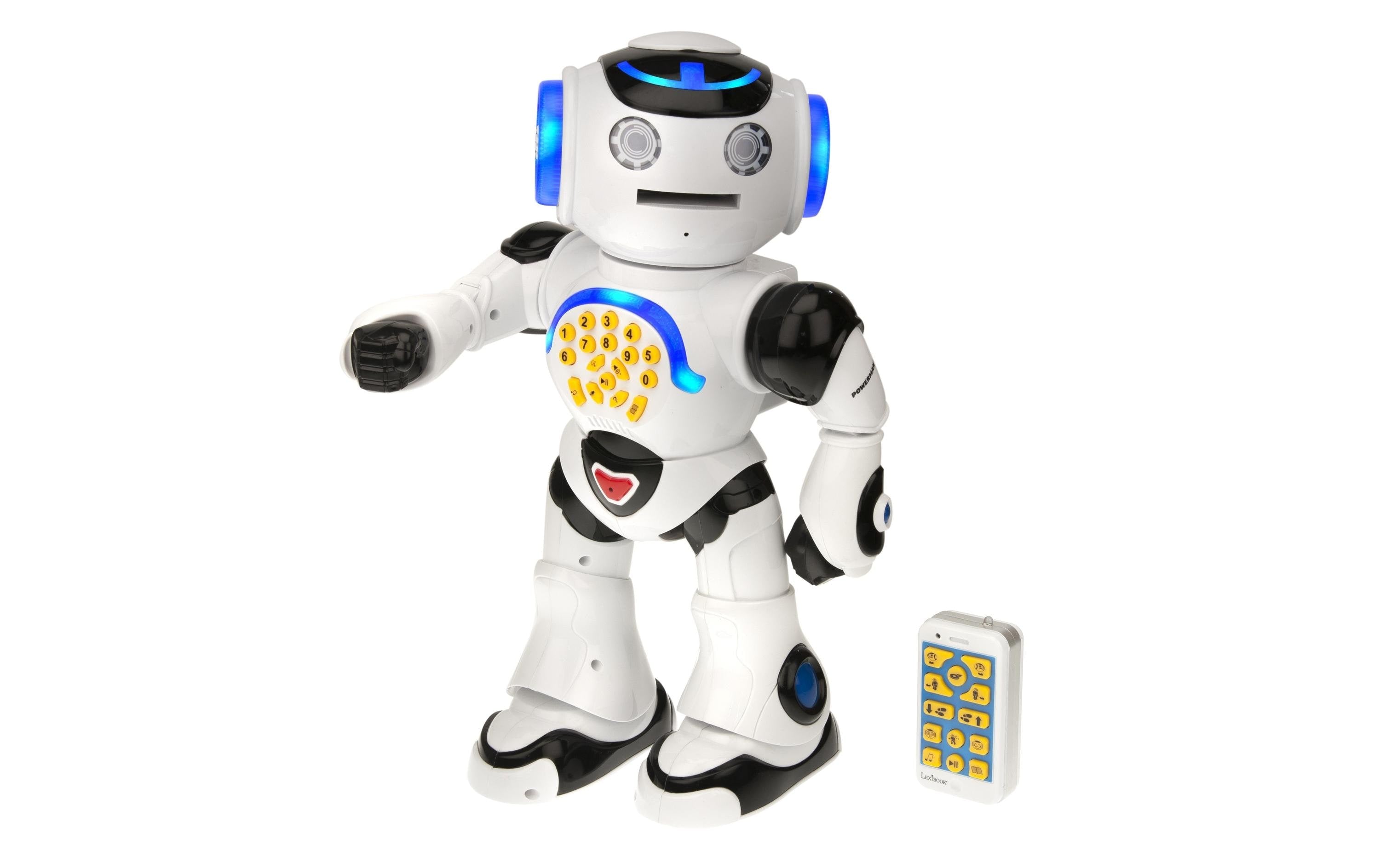 Lexibook Bildungsfördernder Roboter – Powerman Roboter, Sprach- & Geräuschfunktion, Deutsch, ab 4 Jahren