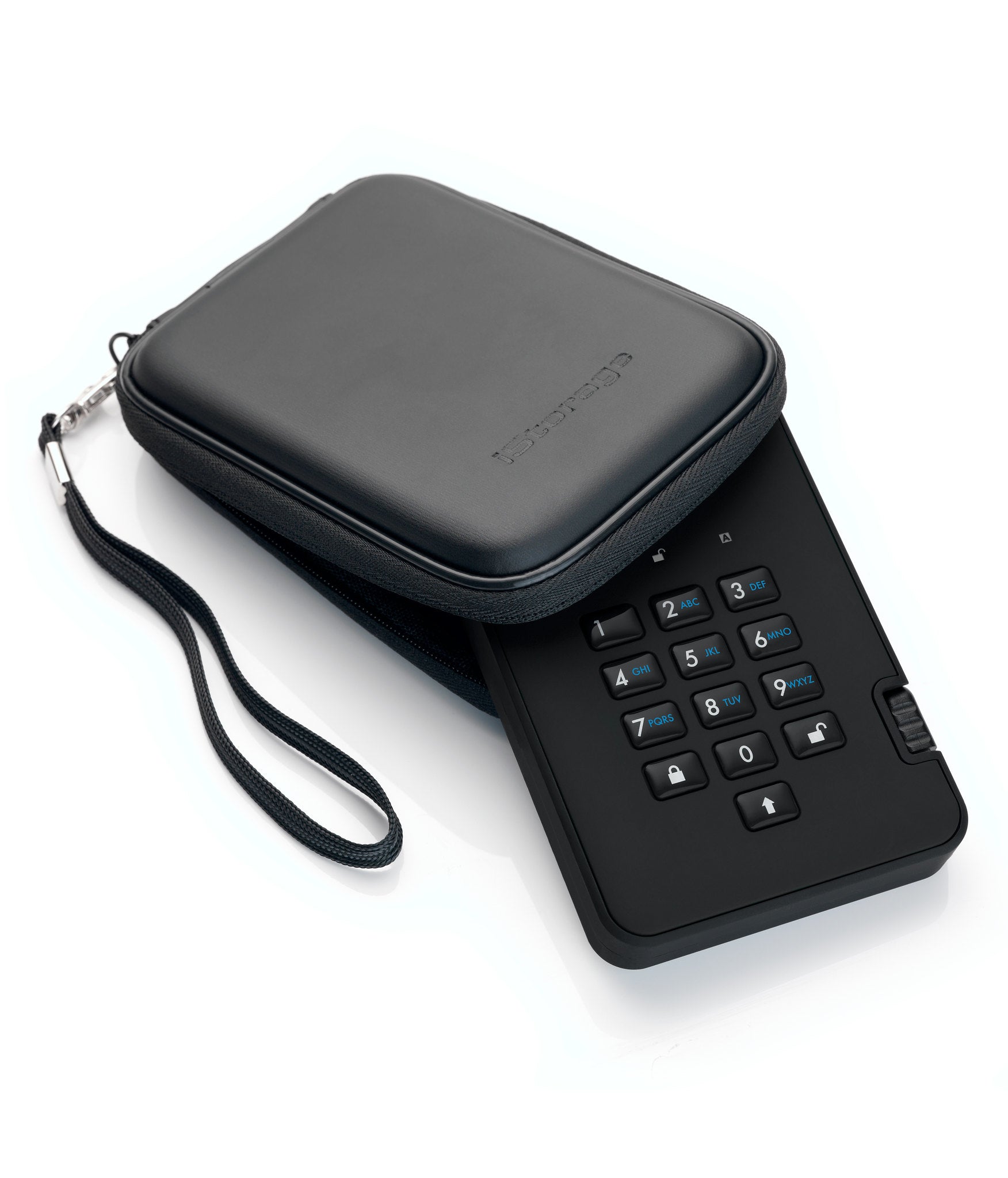 iStorage diskAshur2 – für 2,5" SSD, USB 3.2 Gen 1, AES-XTS 256-bit Hardware-Verschlüsselung, FIPS PUB 197