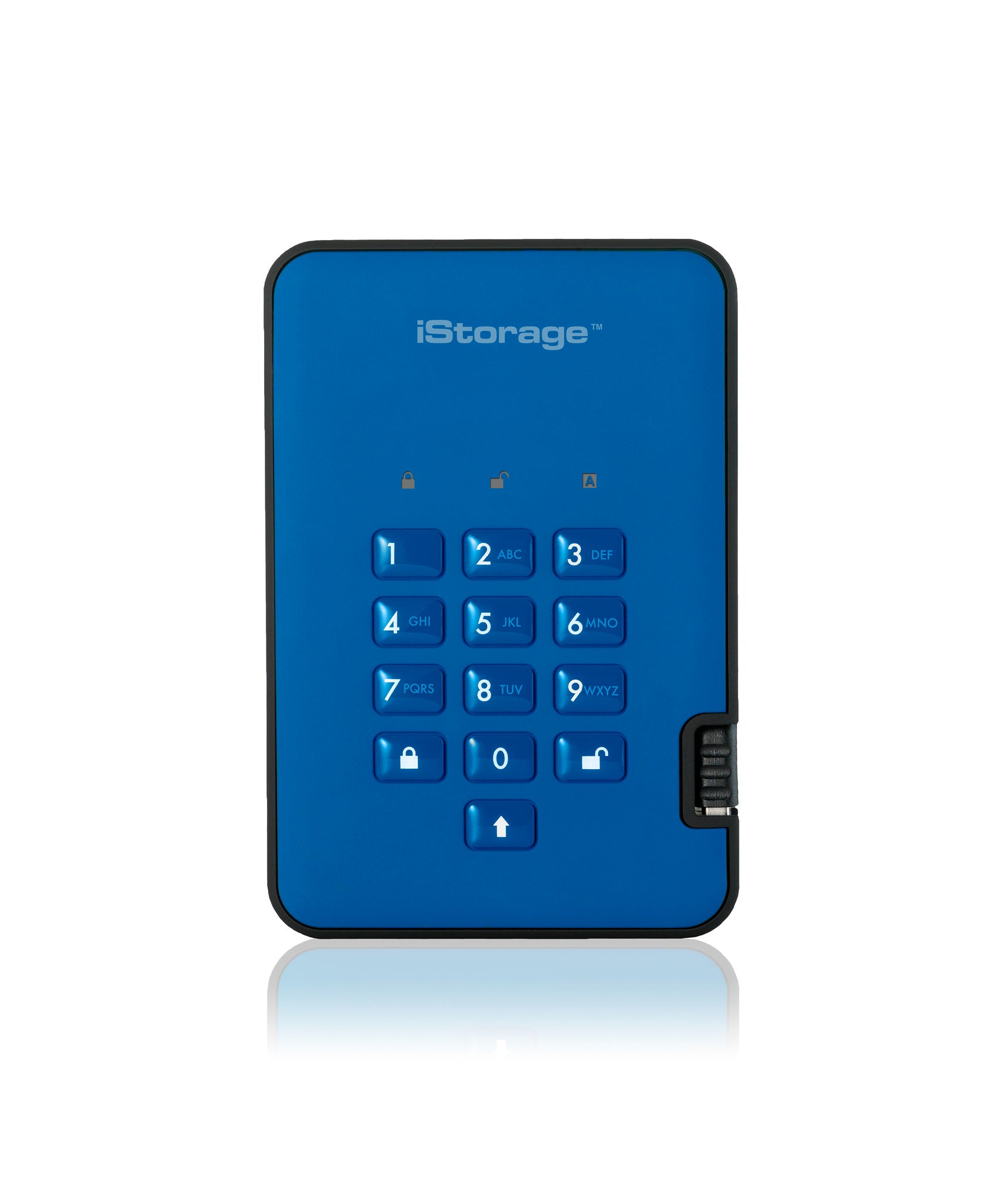 iStorage diskAshur2 – 128 GB 2,5" SSD – USB 3,2 Gen 1, 362 MB/s, 256-Bit AES-XTS
