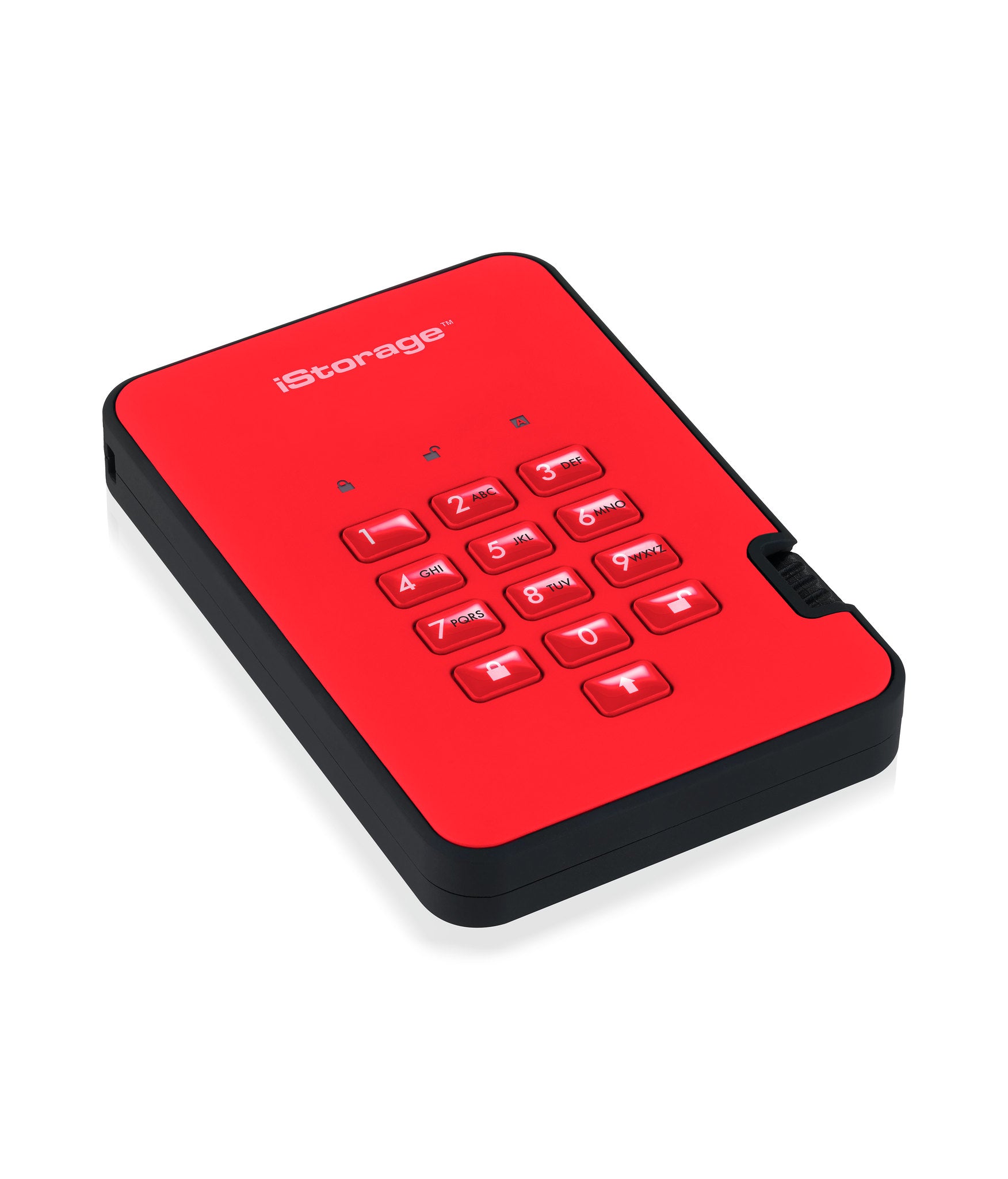 iStorage diskAshur2 IS-DA2-256-500-R – 500 GB externe HDD, USB 3.2 Gen 1, 256-Bit AES-XTS Hardwareverschlüsselung