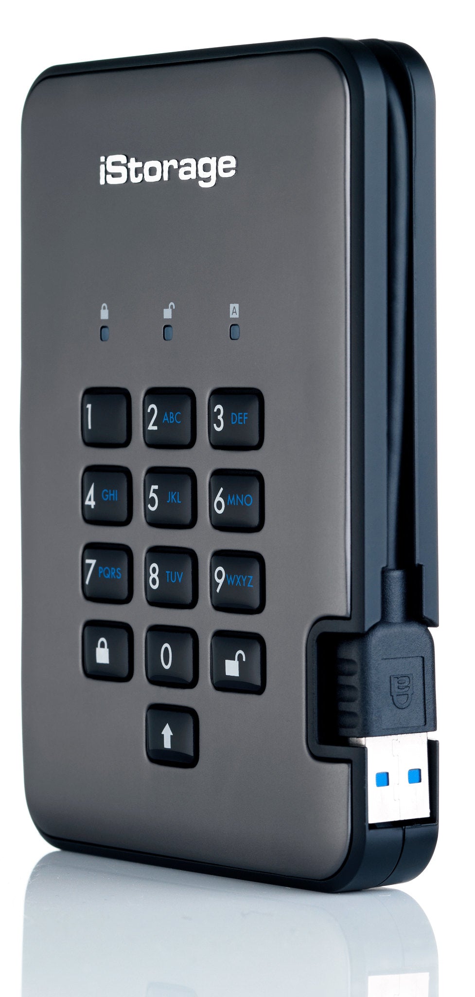 iStorage diskAshur Pro2 8 TB – 2,5" SSD, USB 3.2 Gen 1