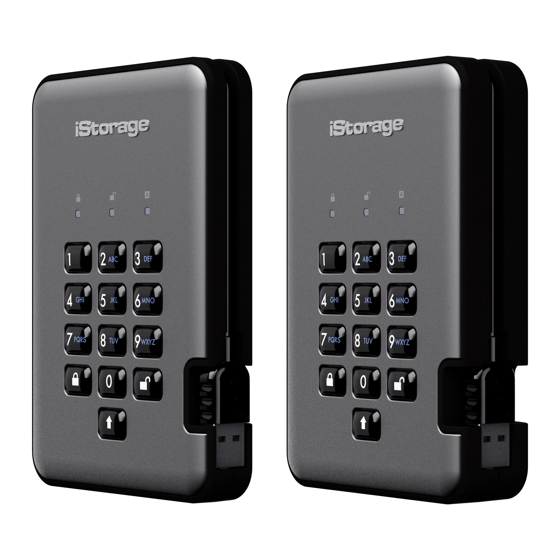 iStorage diskAshur Pro2 – 5 TB HDD vorinstalliert, für 2,5" HDD, USB 3,2 Gen 1