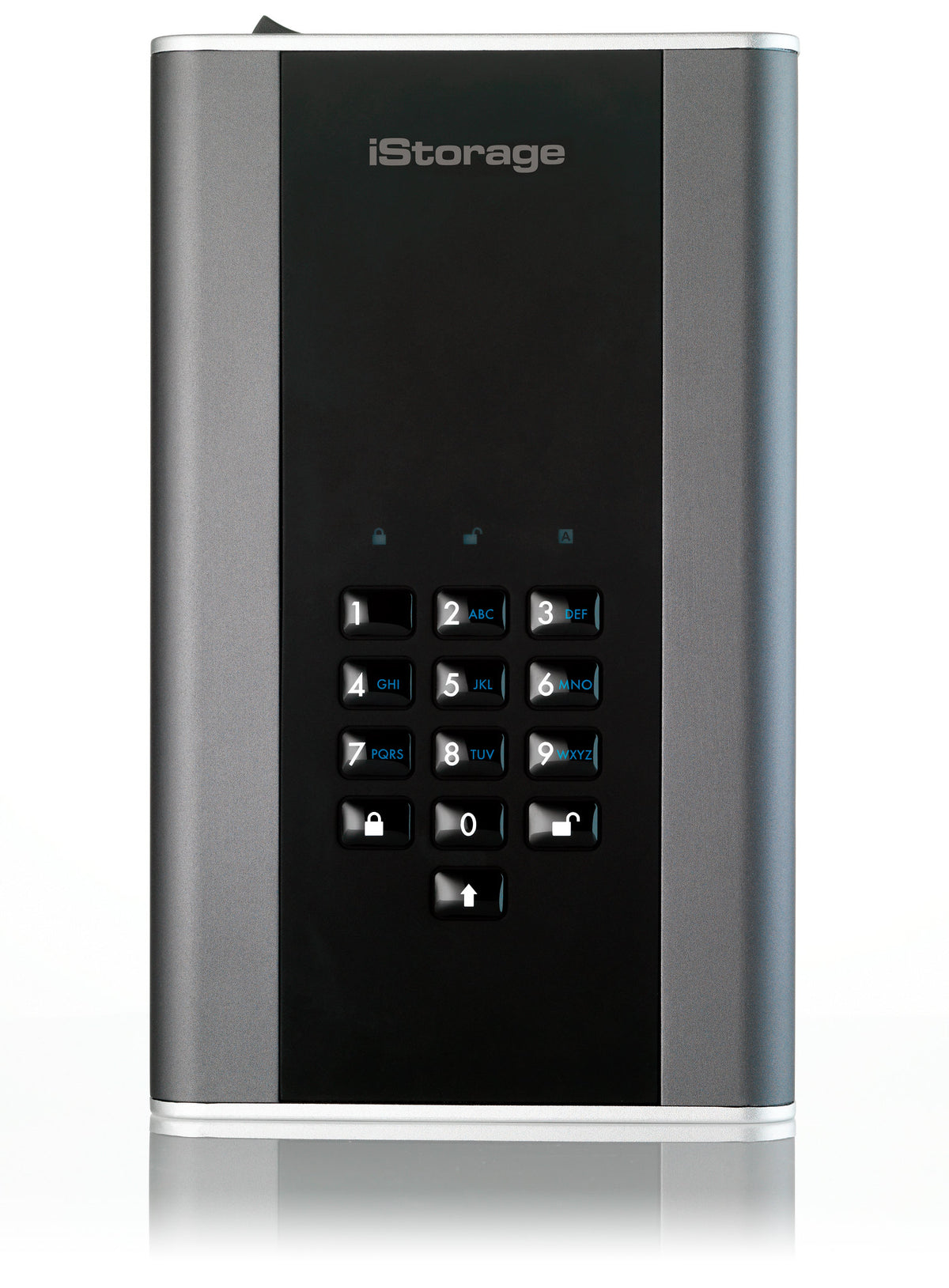 iStorage diskAshur DT2 – 2 TB HDD – USB 3,2 Gen 1, FIPS 140-2 (256‑bit AES-XTS)