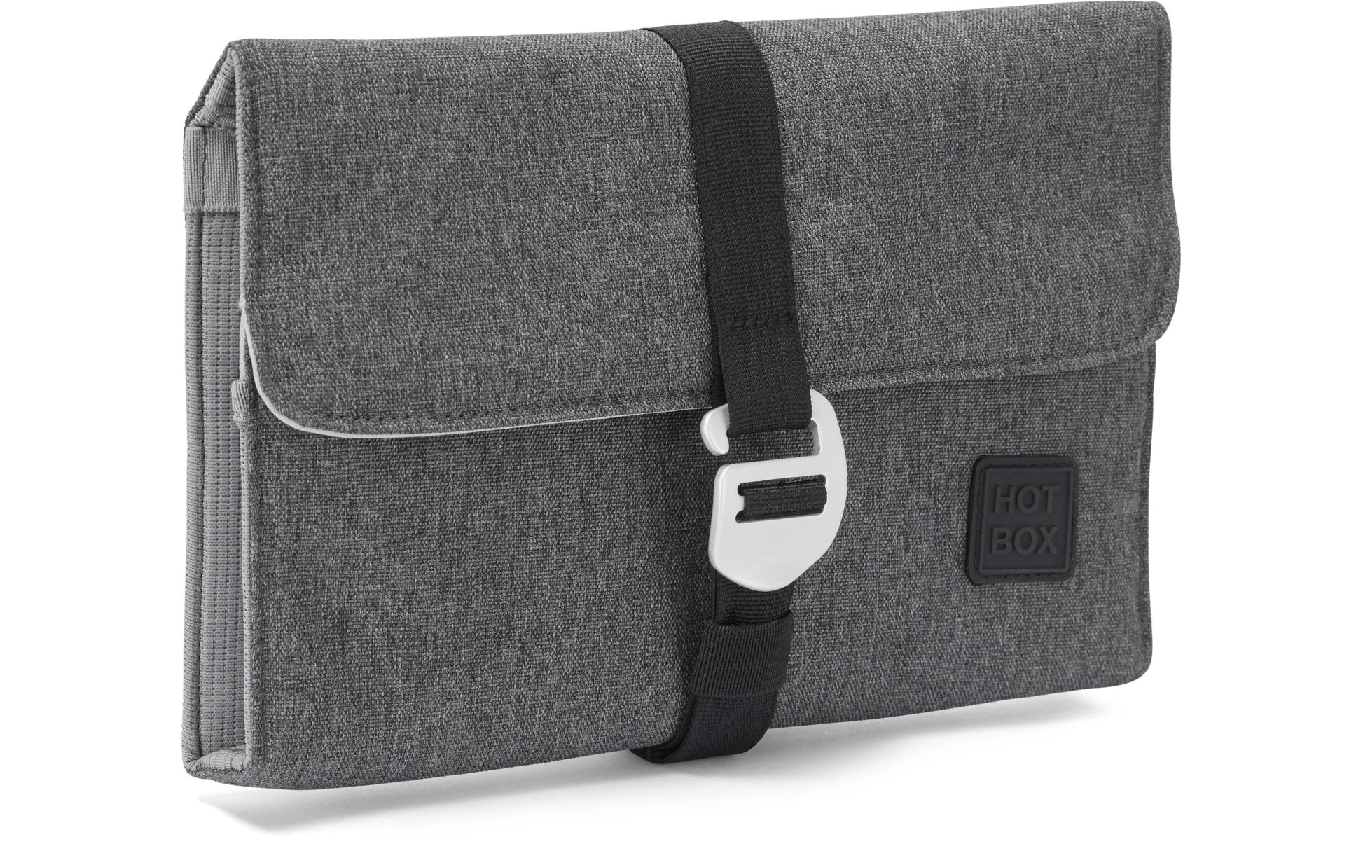 Hotbox Fächermappe 270 × 180 × 3 mm – 2 Fächer, Reissverschluss, Polyester, Grau