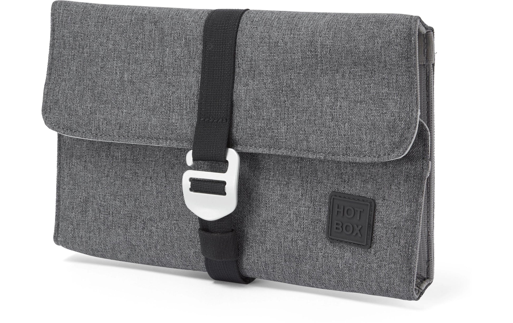 Hotbox Fächermappe 270 × 180 × 3 mm – 2 Fächer, Reissverschluss, Polyester, Grau