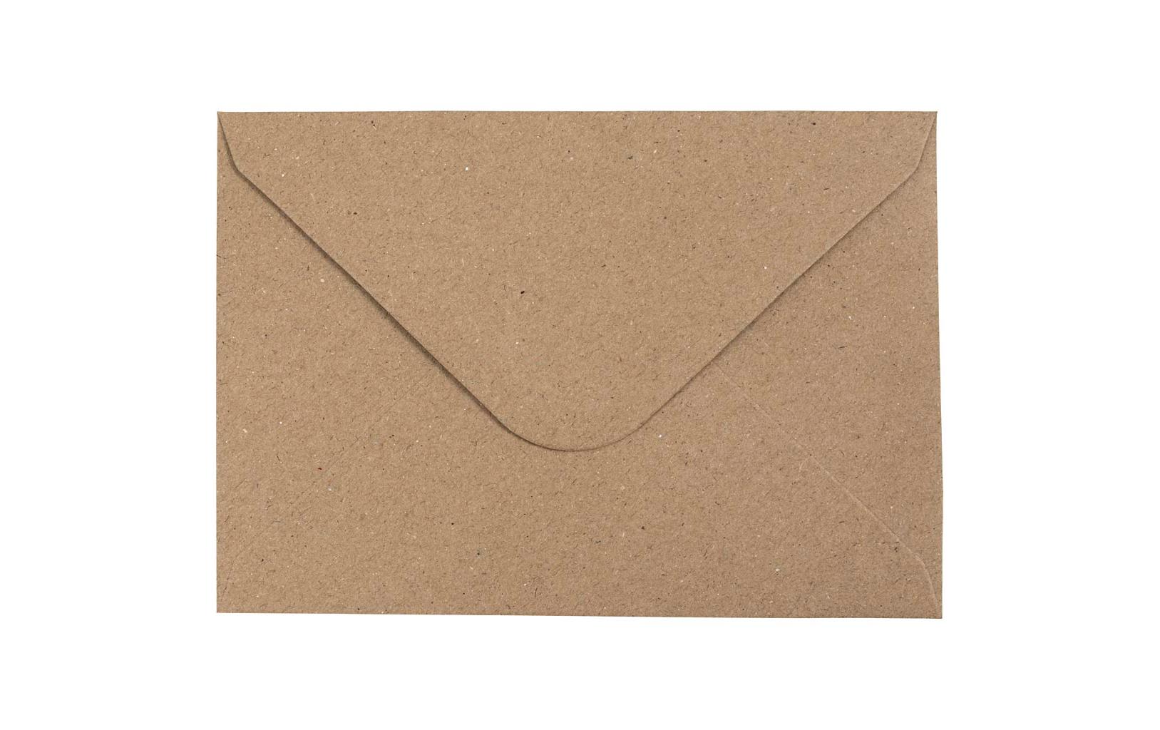 Creativ Company Couvert C6, ohne Fenster, selbstklebend, braun, 120 g/m² – 50 Stk.