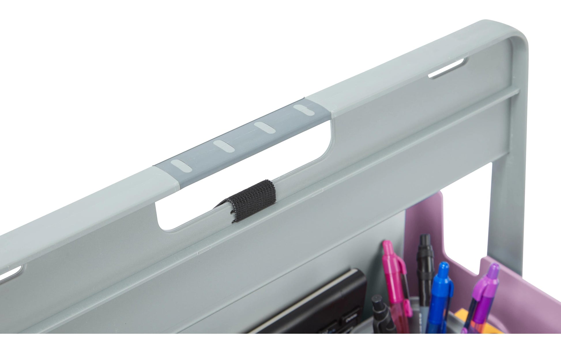 Hotbox Laptop-Ständer – bis 14,9", 2 Schubladen, höhenverstellbar – Violett