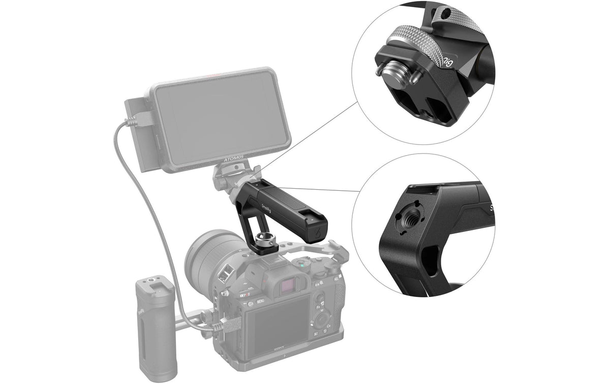 SmallRig ARRI Locating Top Handle 4757 – Oberer Griff – für Kamerakäfige mit ARRI-Schnittstelle oben – Schwarz
