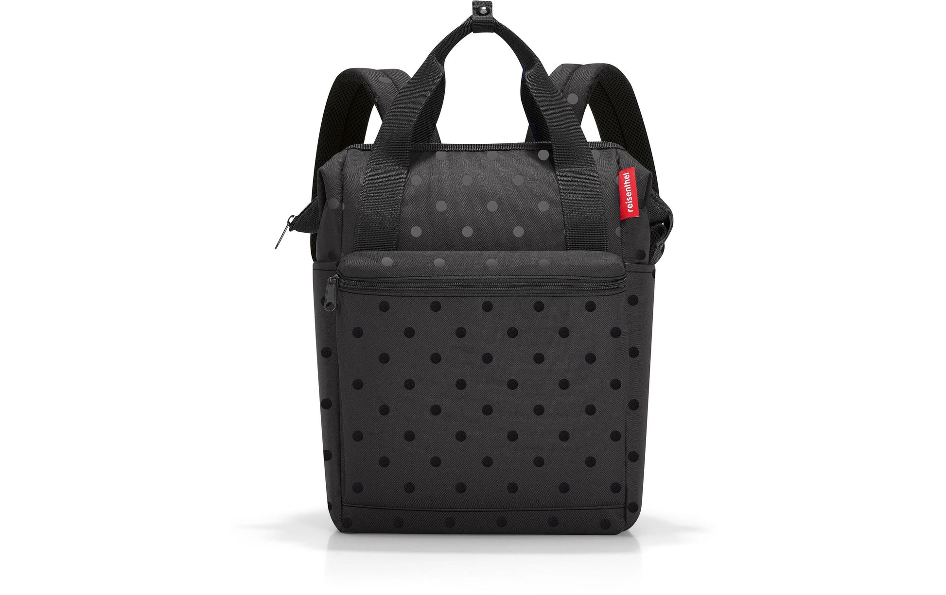 Reisenthel allrounder R – Freizeit-Rucksack – 12 l, Polyester, schwarz, Glossy Dots