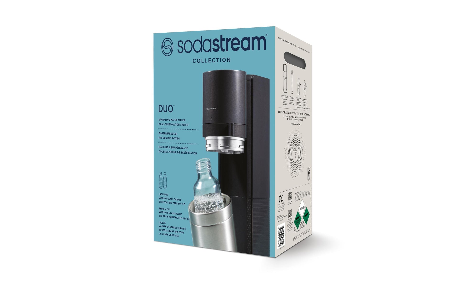 SodaStream Soda Maker DUO – 1 l, Glas, Schwarz