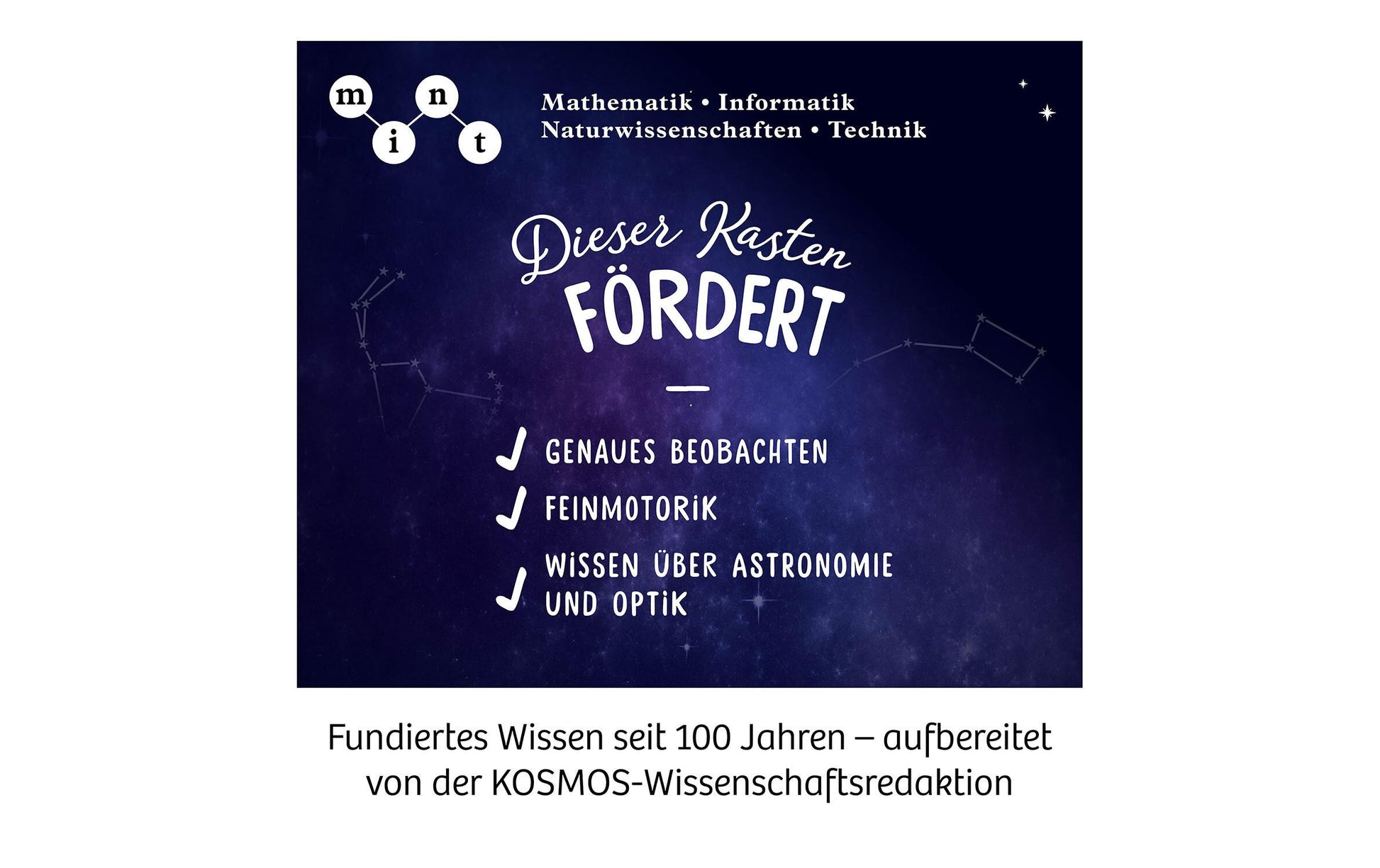 Kosmos Teleskop – Entdecker-Teleskop, 100×, 20 × 38,5 × 9,2 cm, ab 8 Jahren