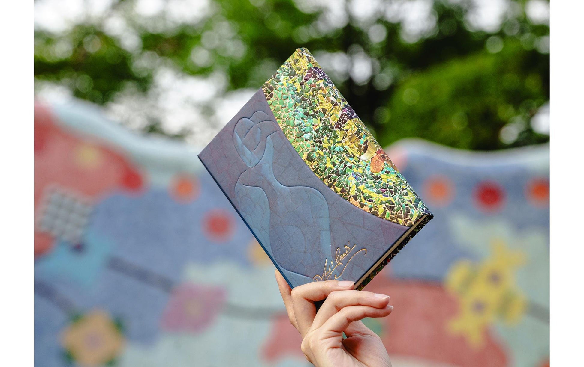 Paperblanks Gaudis Sonne Notizbuch – 95 × 140 mm – liniert – 176 Blatt – 85 g/m² – Hardcover, orange