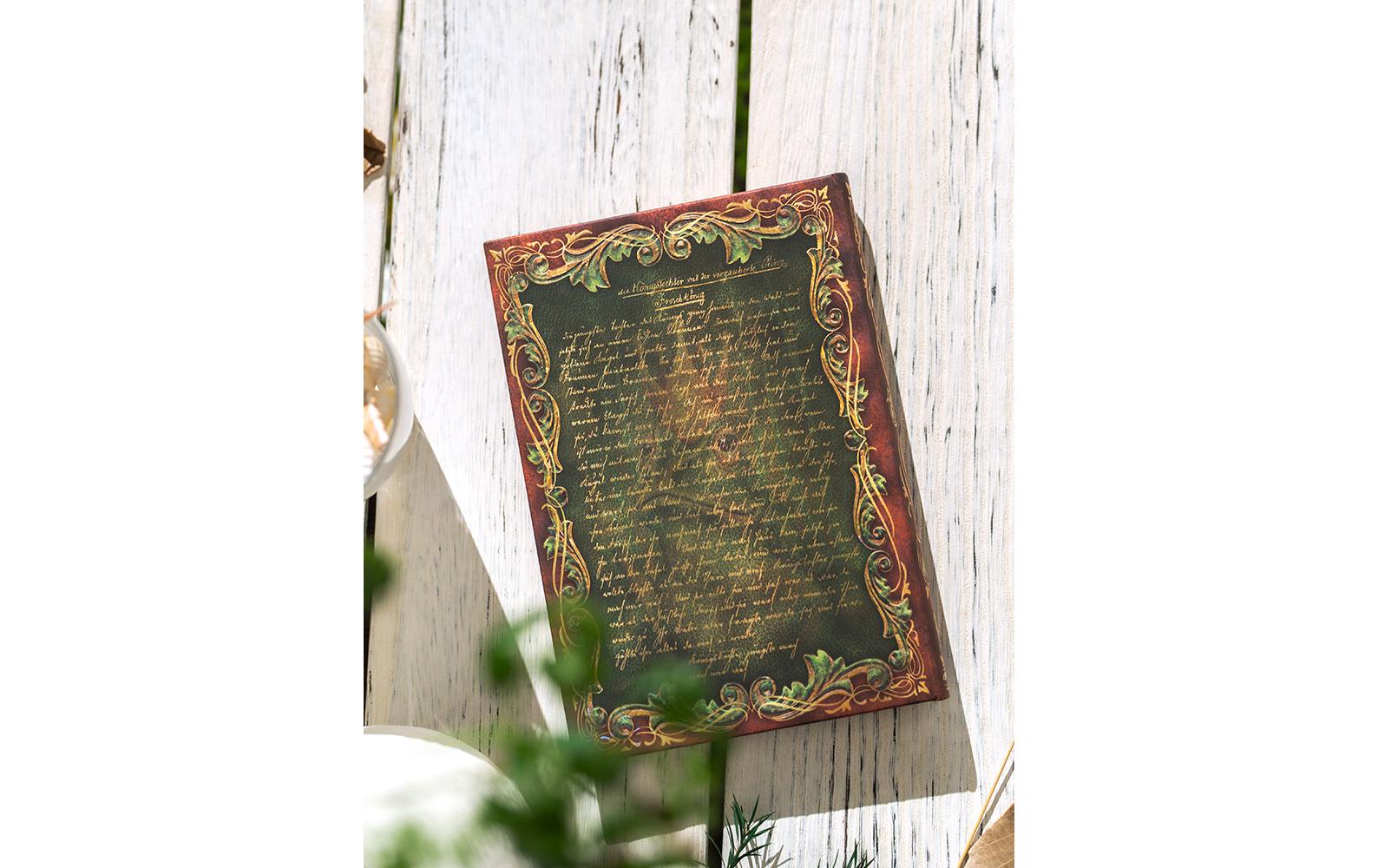 Paperblanks Notizbuch – 120 × 180 mm – 144 Blatt – 120 g/m² – Hardcover, Gummiband, Einstecktasche – grün