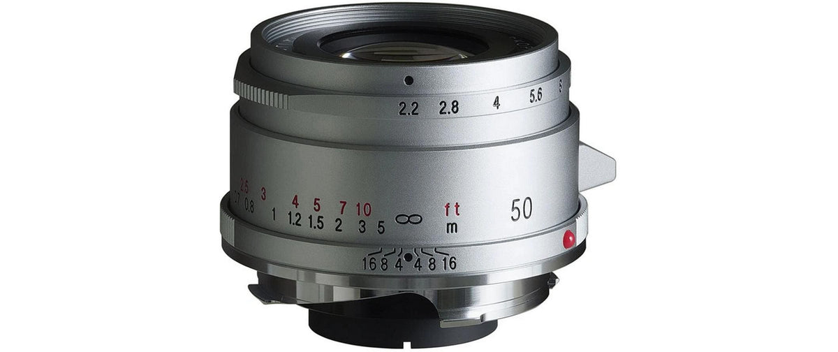 Voigtländer Color-Skopar 50 mm f/2.2 VM Objektiv – Leica M – Manuell – Silber