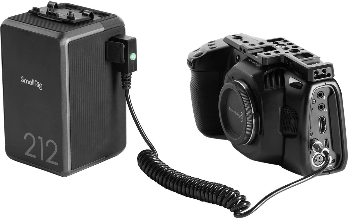 SmallRig D-TAP zu LEMO 2-Pin Stromkabel – 0,32 m – für Blackmagic BMPCC 4K/6K