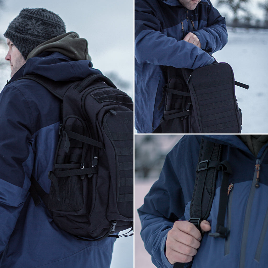 Dörr Wanderrucksack – 25 l, Polyester, Schwarz