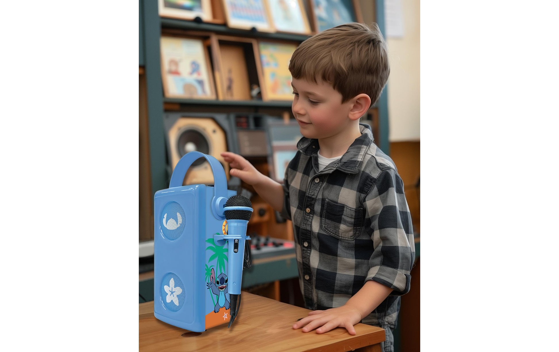 Lexibook Luminous Stitch – Bluetooth-Lautsprecher – mit Mikrofon