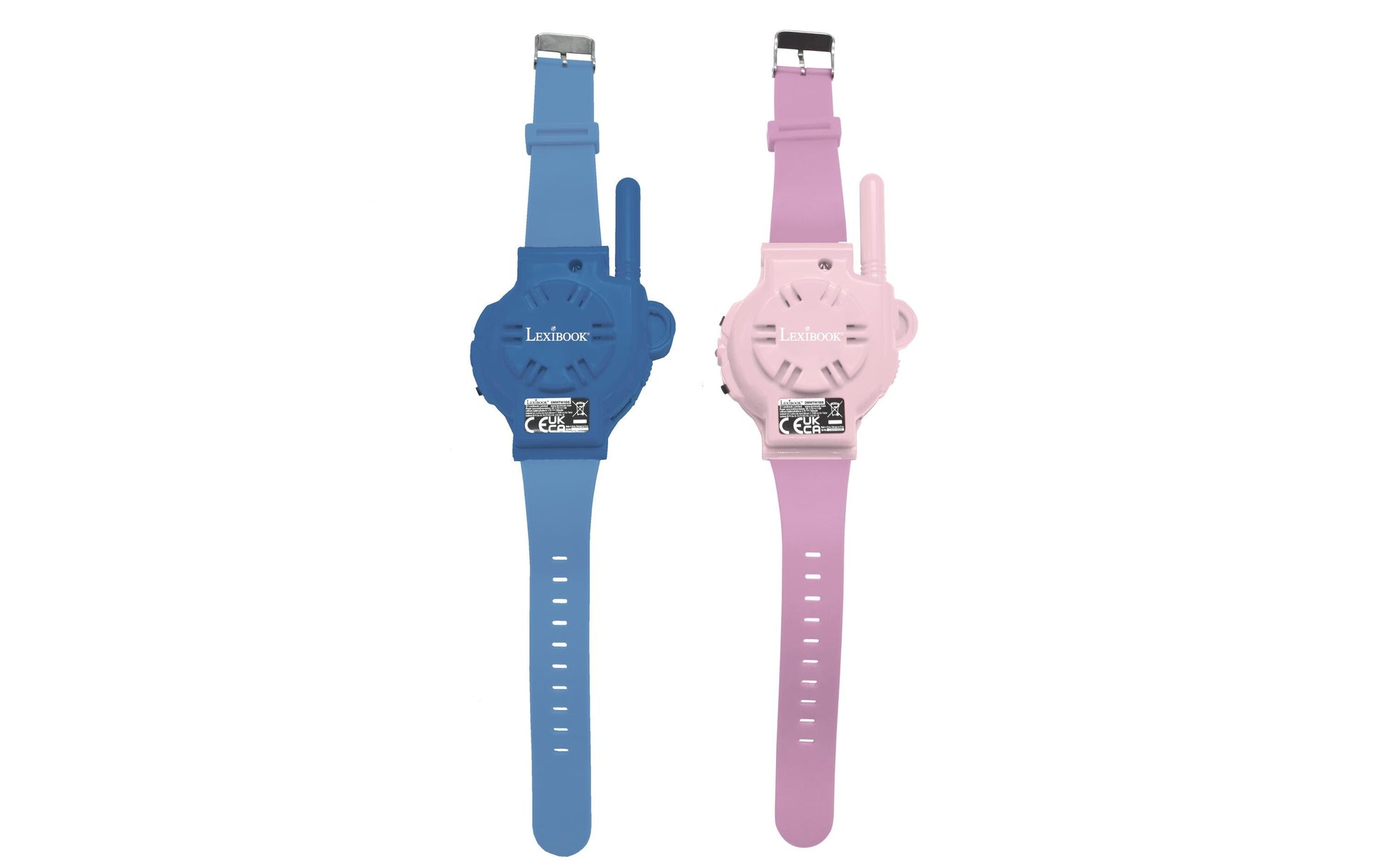 Lexibook Stitch Digitaluhr – Walkie-Talkie, Reichweite 200 m – 2 Stück – ab 3 J. – Blau/Pink