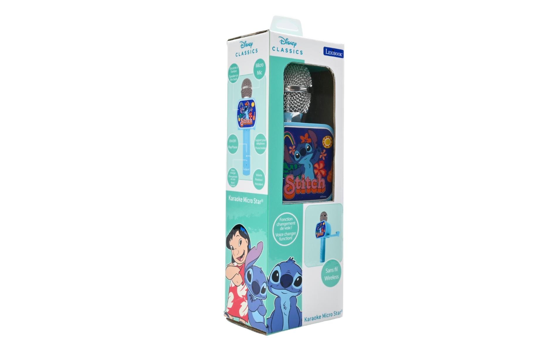 Lexibook Stitch MIC240D Tischmikrofon – Bluetooth, Kabellos, Blau