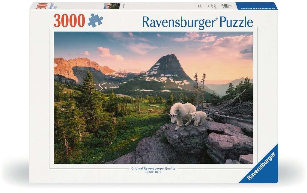 Ravensburger Puzzle Almbock mit Baby – 3000 Teile – 121 × 80 cm – ab 14 Jahren – Karton – Mehrfarbig