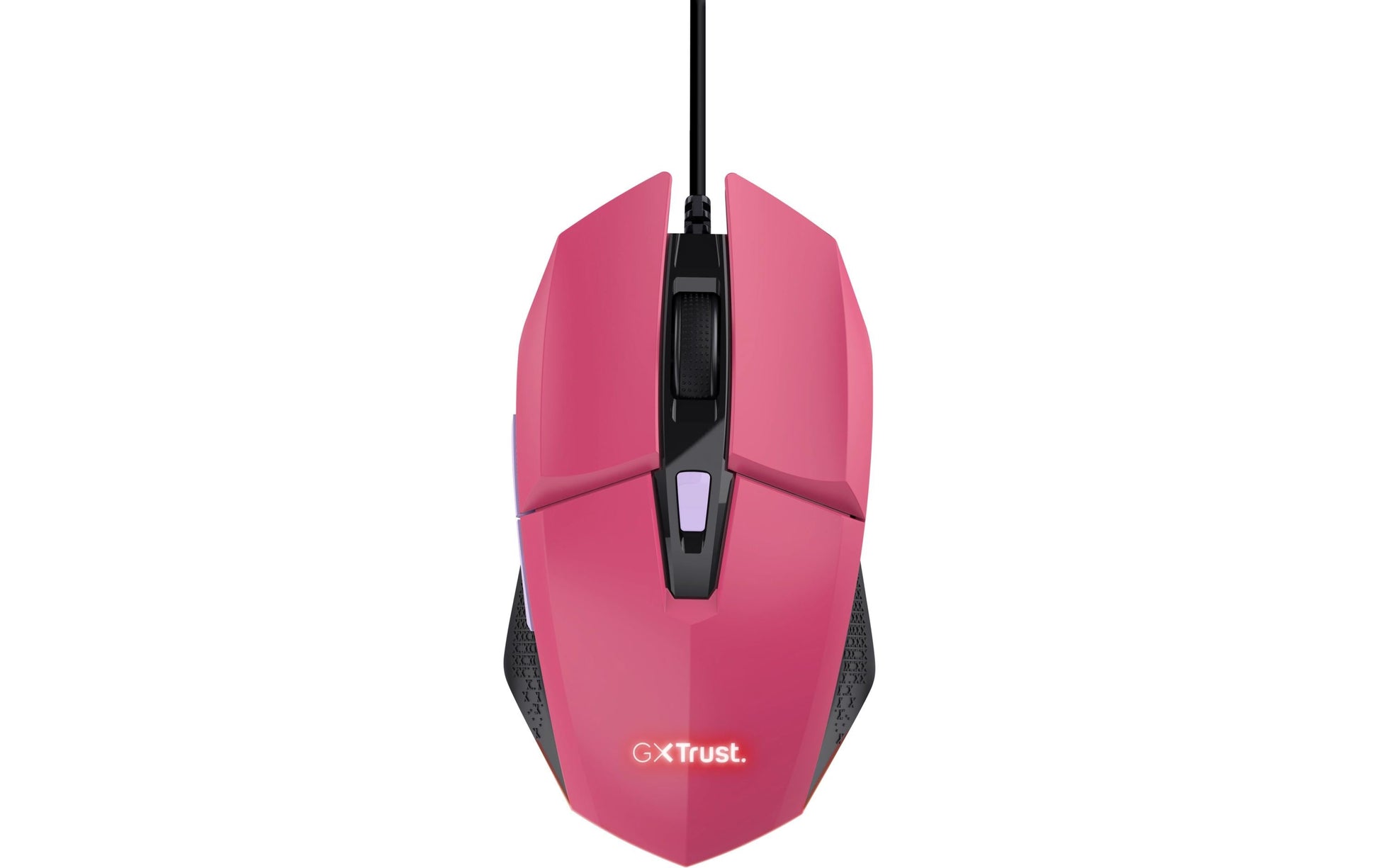 Trust GXT109 Felox – Gaming-Maus – Kabelgebunden (USB-A), 6400 DPI, Beidhändig, Pink