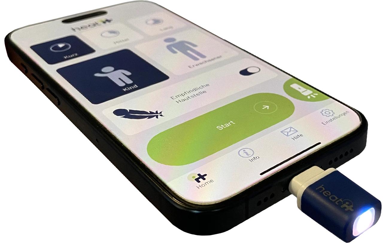 Heat it® Heat it Pro Kühlkissen – 40 × 17 × 8 mm, blau, für Android und iPhone 15