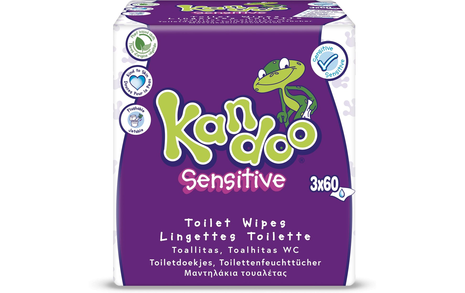 Kandoo Feuchttücher – Sensitive – 360 Stk