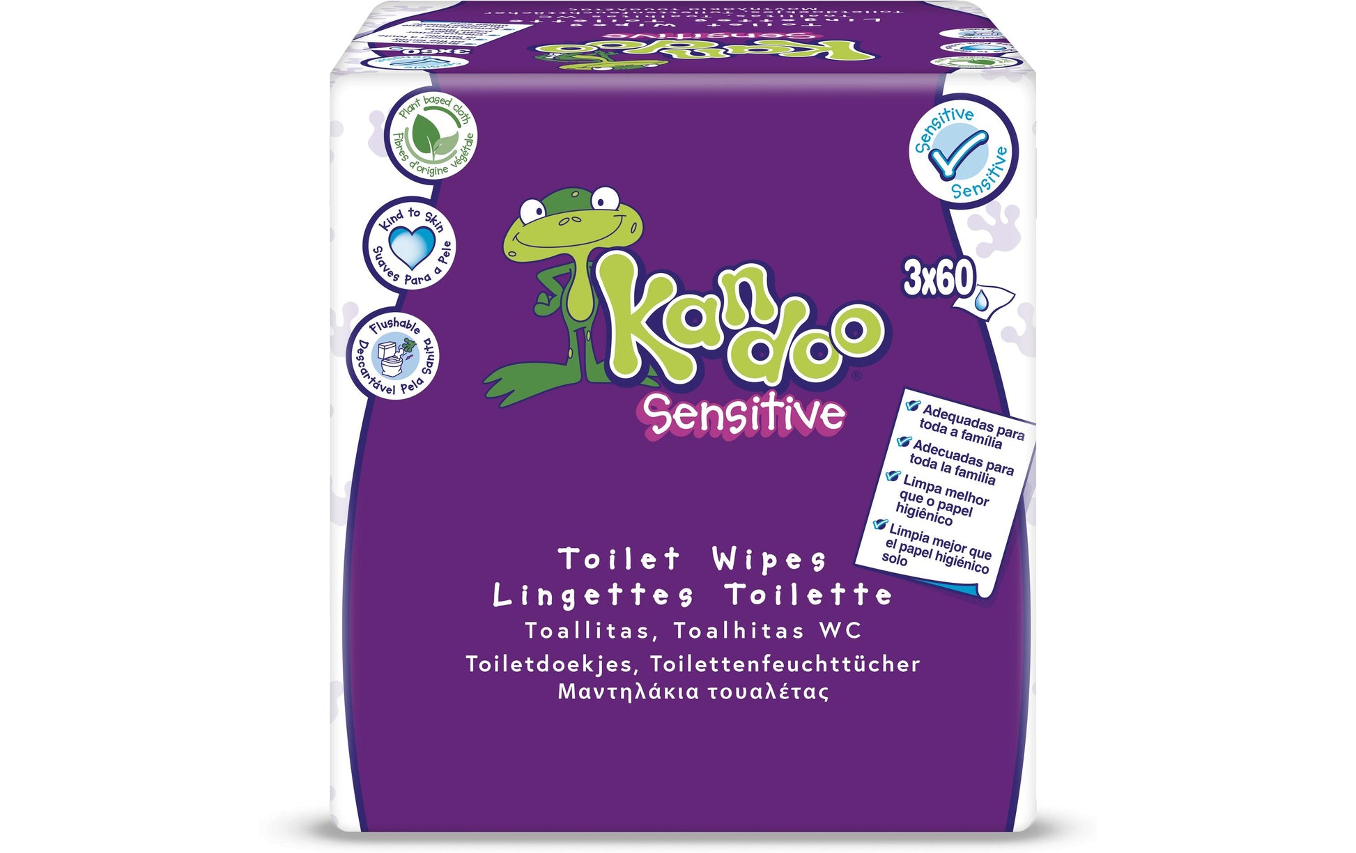 Kandoo Feuchttücher Sensitive – 180 Stk