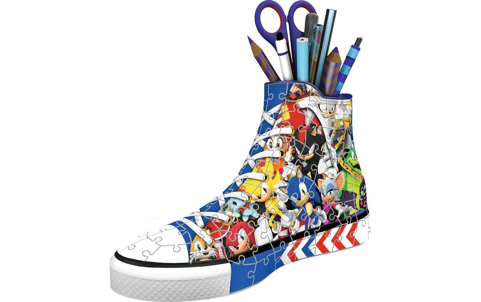 Ravensburger 3D Puzzle Sneaker Sonic the Hedgehog – 108 Teile – 21,3×13,4×8,7 cm – ab 8 Jahren