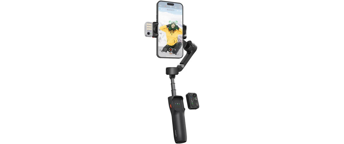 Hohem iSteady V3 – Foto-/Video-Griff – 3-Achsen, Fernbedienung, Stativgewinde – für Smartphone – Schwarz