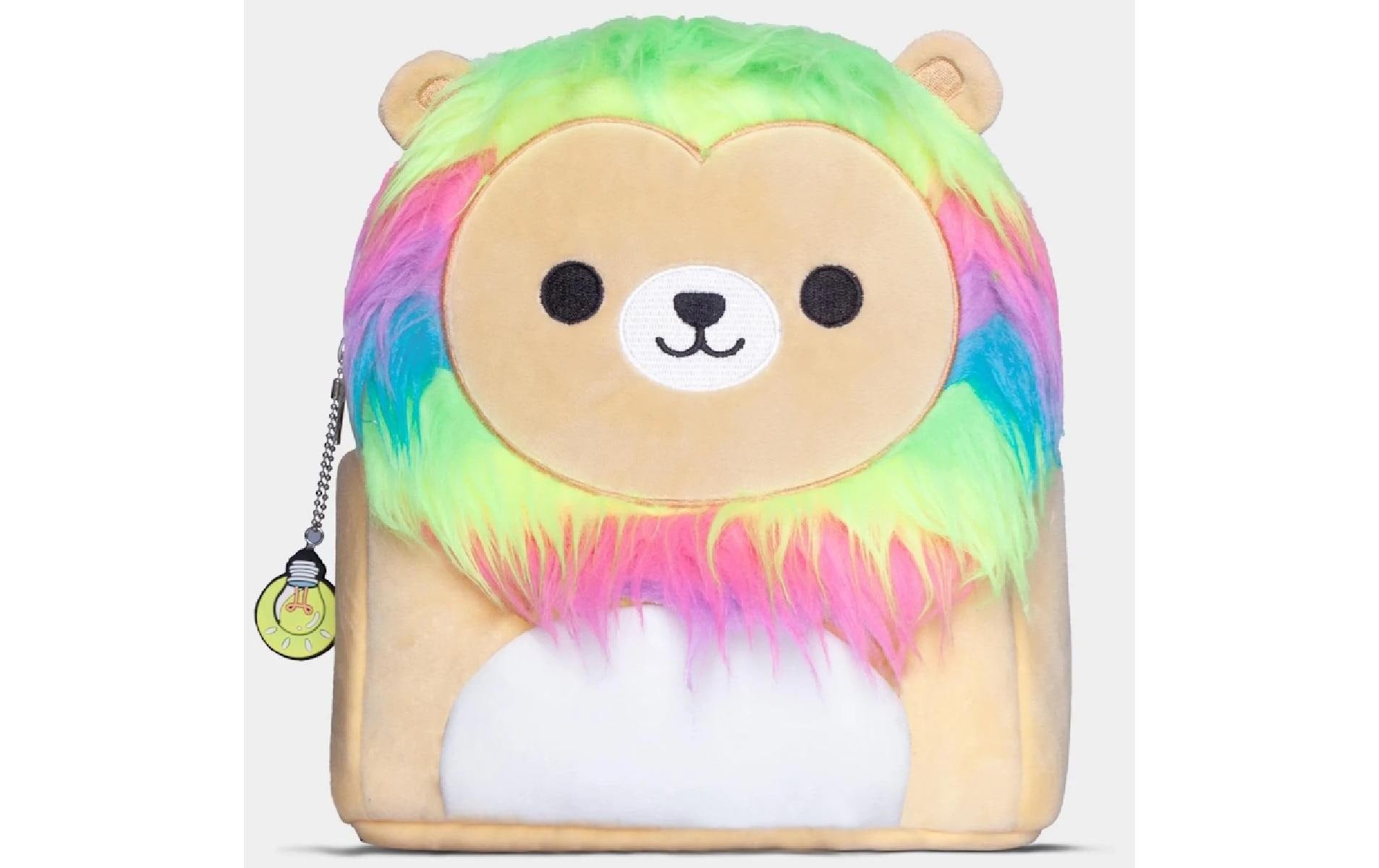 Squishmallows Leonard – Kindergartenrucksack – 8 l, Plüsch, Braun/Hellblau