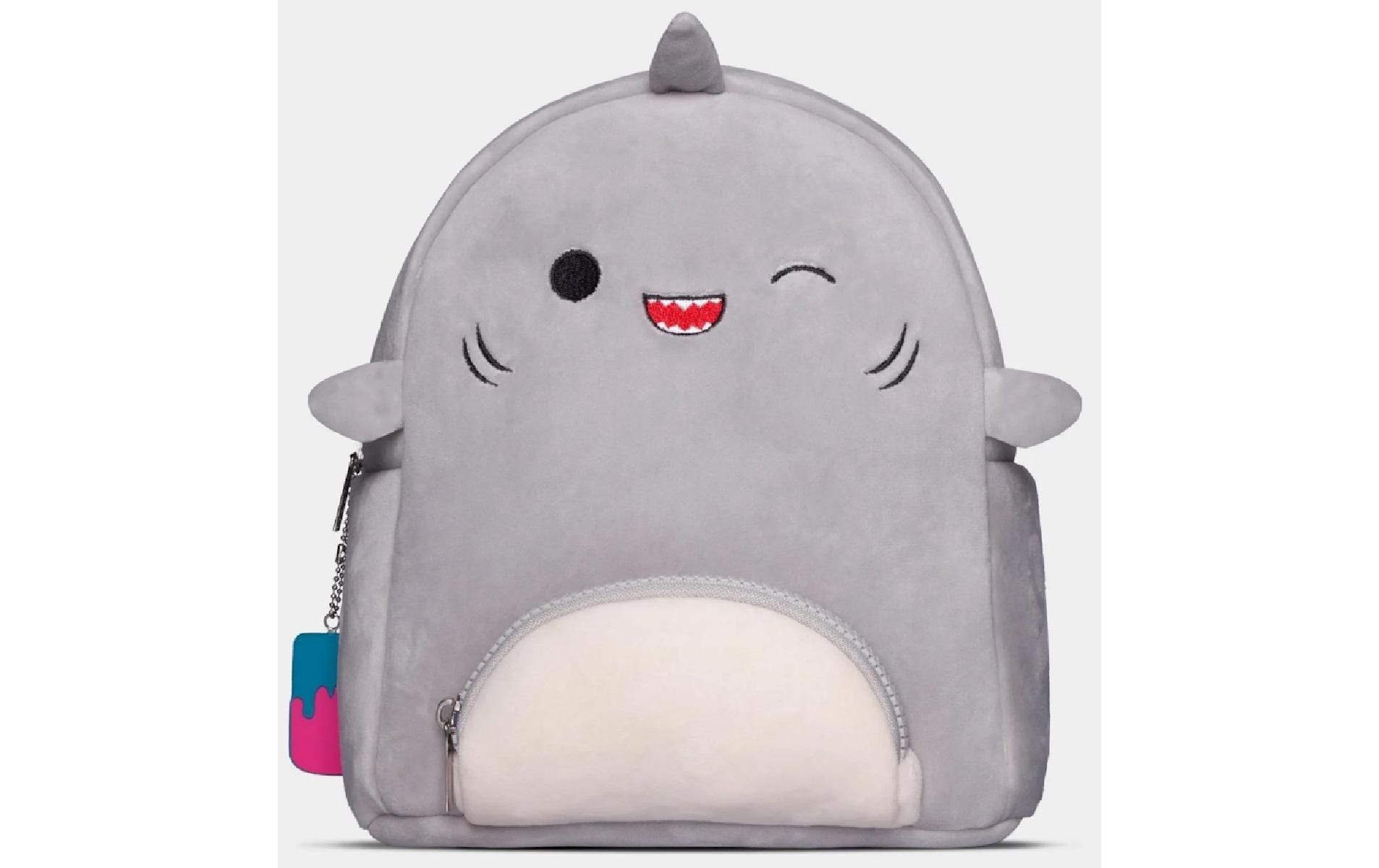 Squishmallows Kindergartenrucksack – 8 l, Plüsch, Hellgrau, Tiermotiv