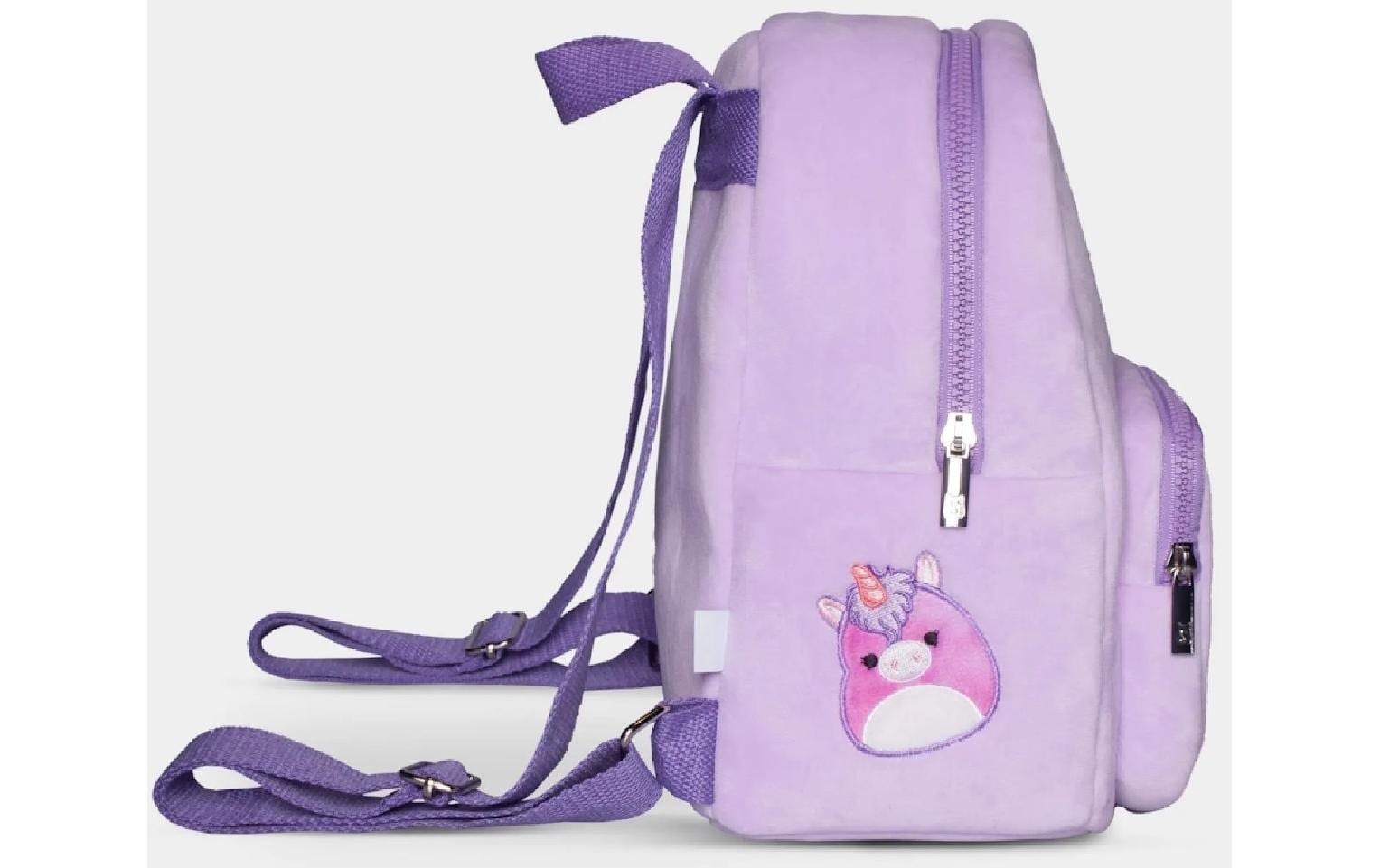 Squishmallows Kindergartenrucksack Mix Squish Mini – 8 l, aus Plüsch – Violett, Tiere