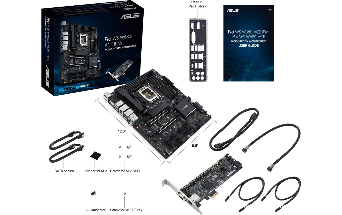 ASUS PRO WS W680-ACE – Mainboard – LGA 1700, Intel W680, ATX, DDR5