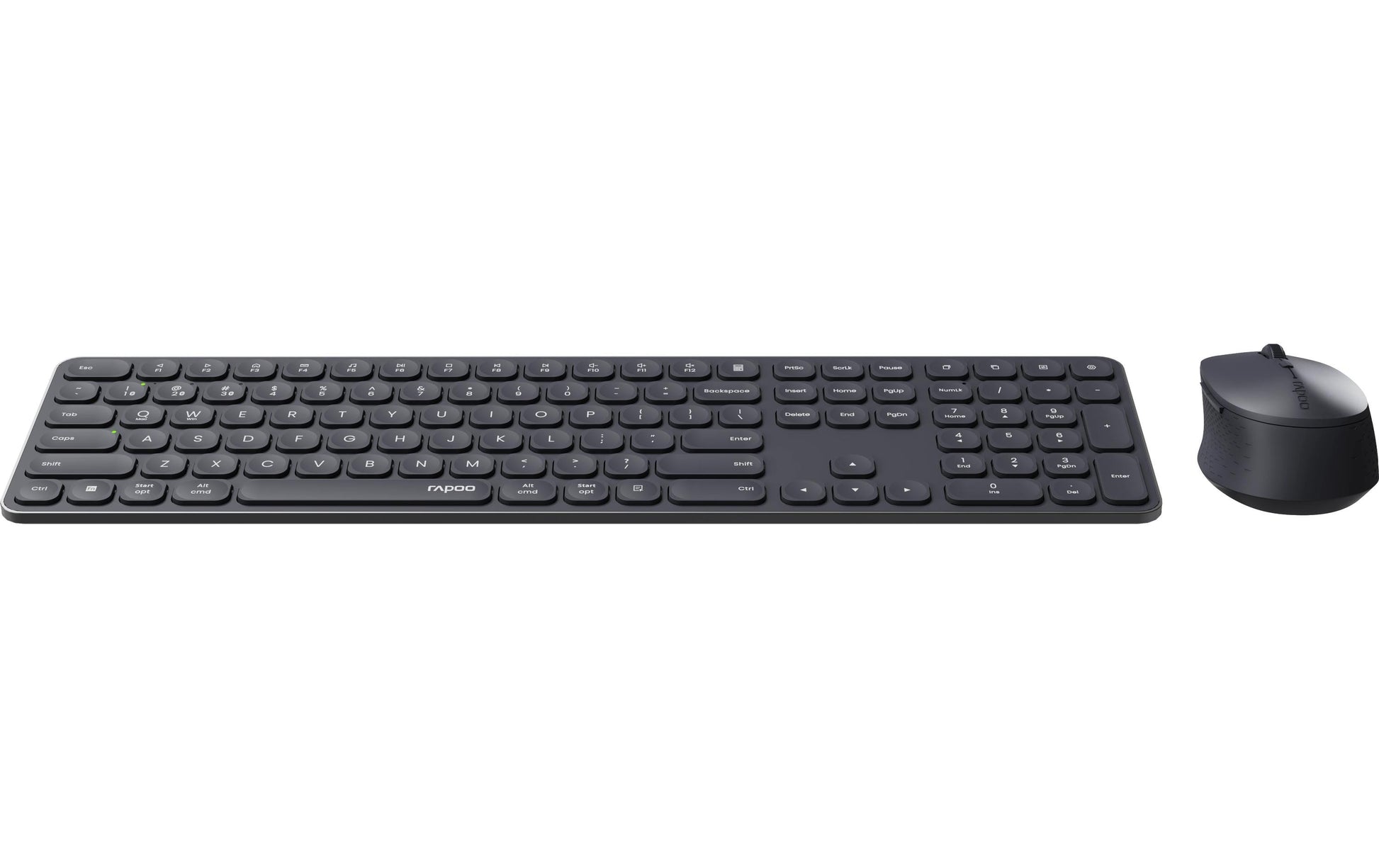 Rapoo Kabellose Tastatur (Bluetooth/2,4 GHz), CH-Layout (DE-CH) – für Windows & macOS