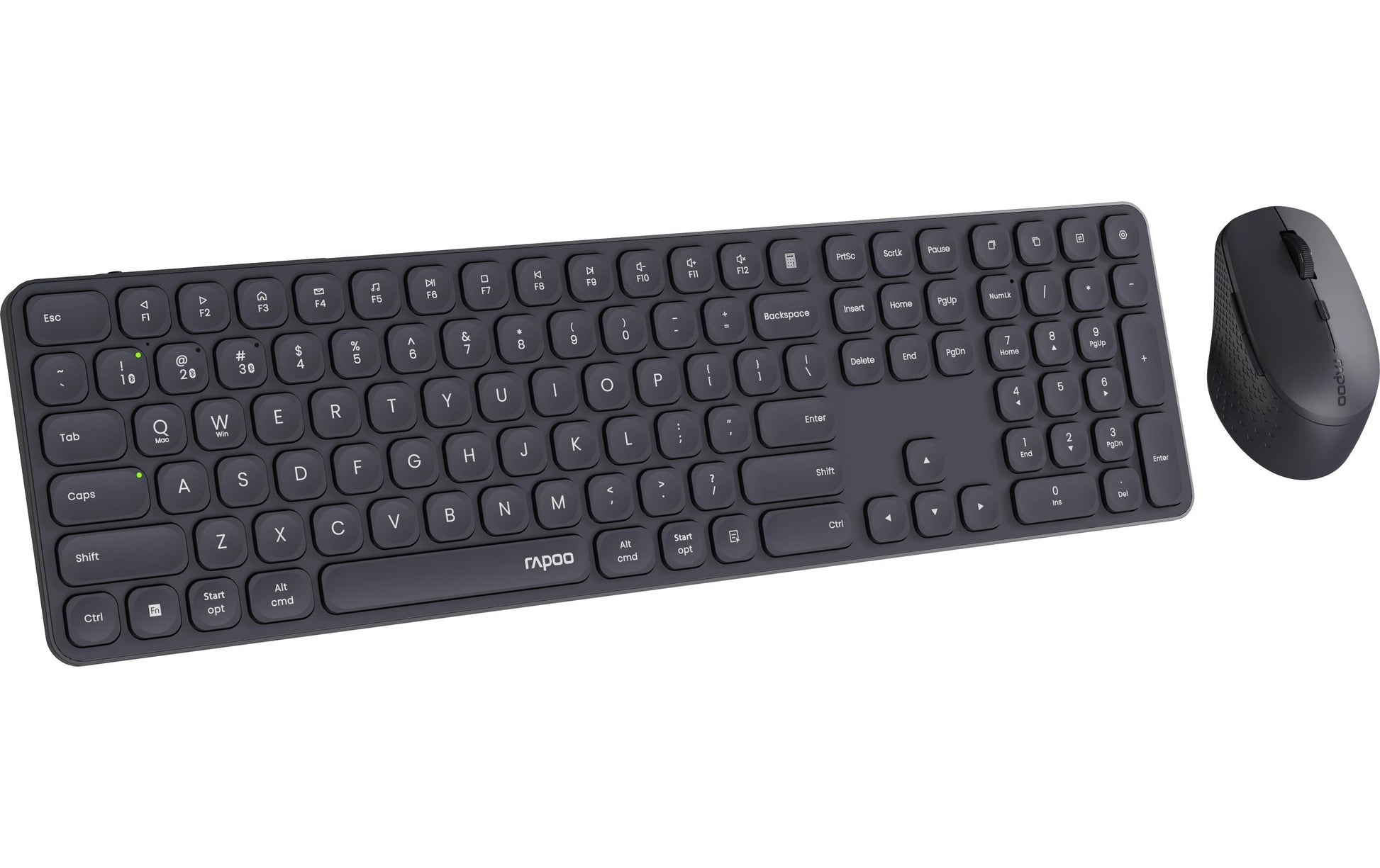 Rapoo Kabellose Tastatur (Bluetooth/2,4 GHz), CH-Layout (DE-CH) – für Windows & macOS