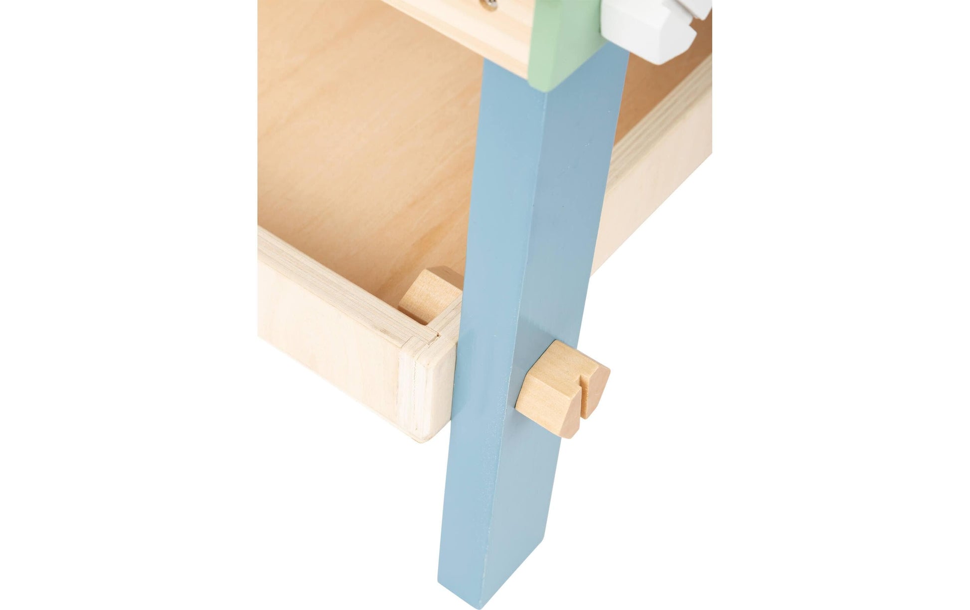 Small foot Kompakte Werkbank Nordic – 45 × 52 × 28 cm – ab 3 Jahren – Holz – Mehrfarbig